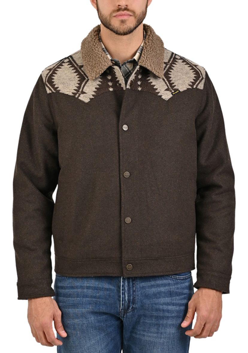 Wrangler Men's Outerwear Winter Jacket, Dark Brown, 2XL
