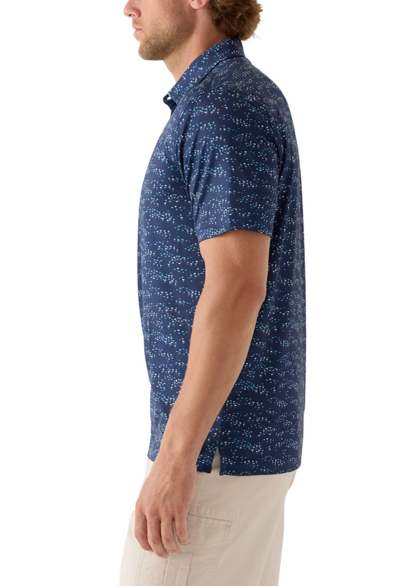 Mens All Over Print Polo Shirt