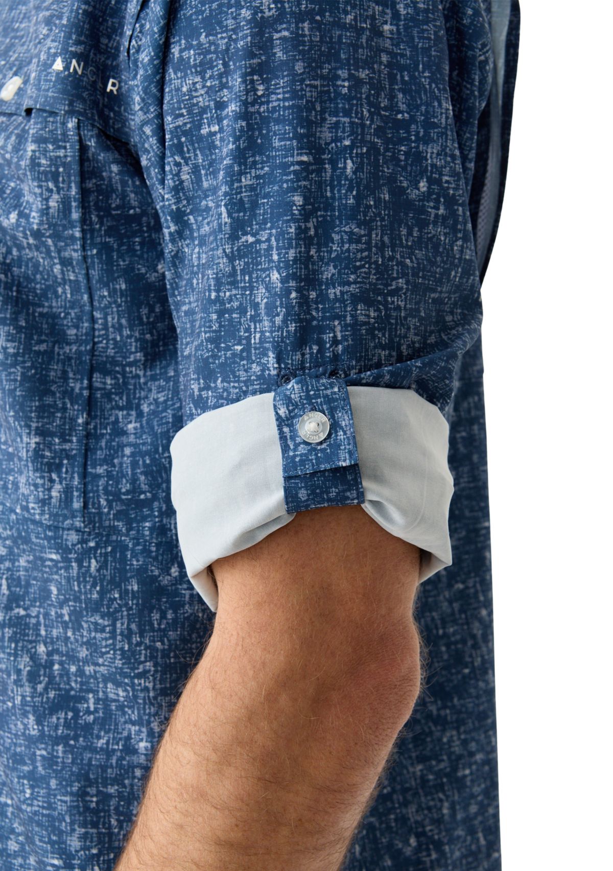 Long Sleeve Textured Woven Button Down Shirt 