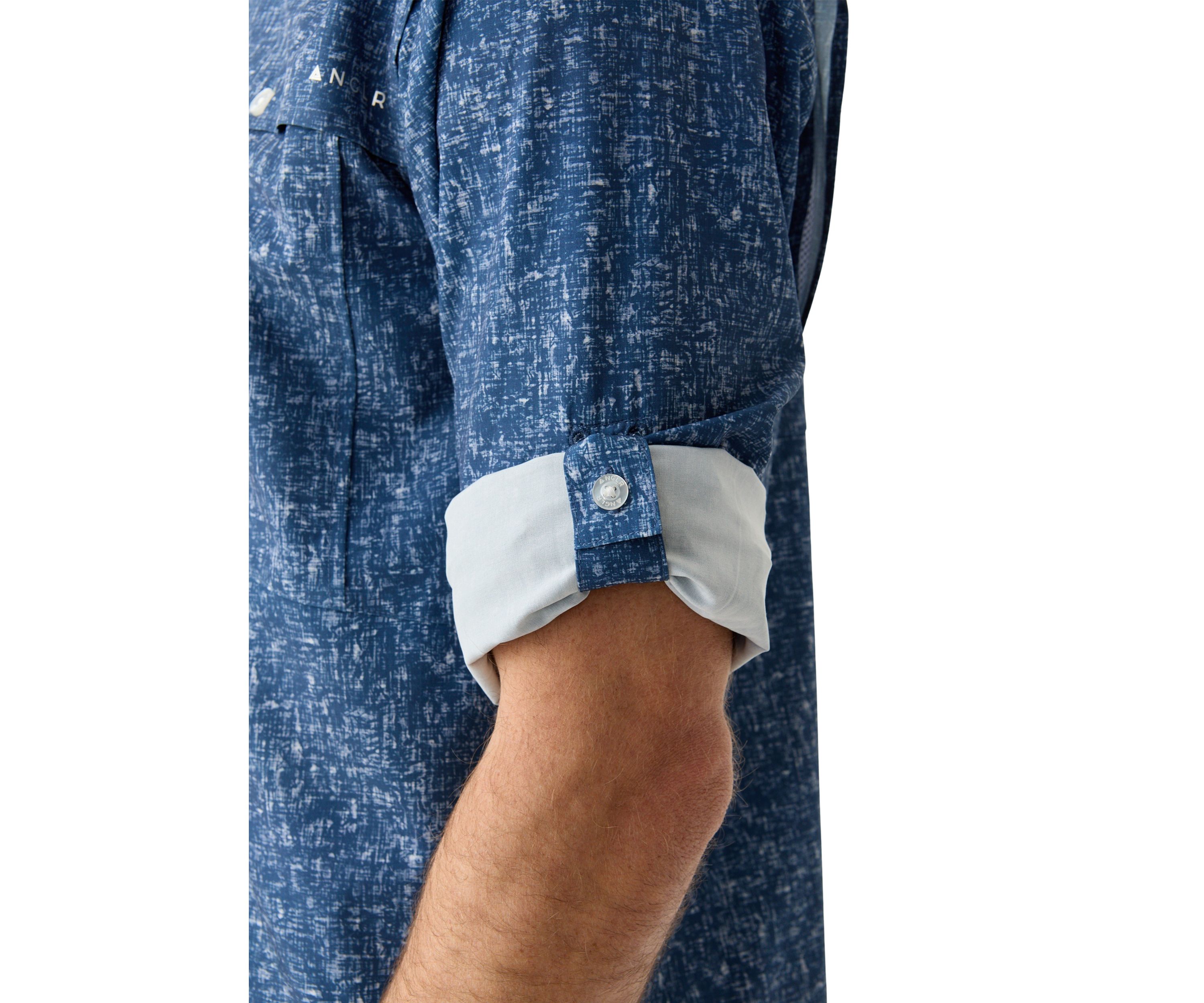 Long Sleeve Textured Woven Button Down Shirt 