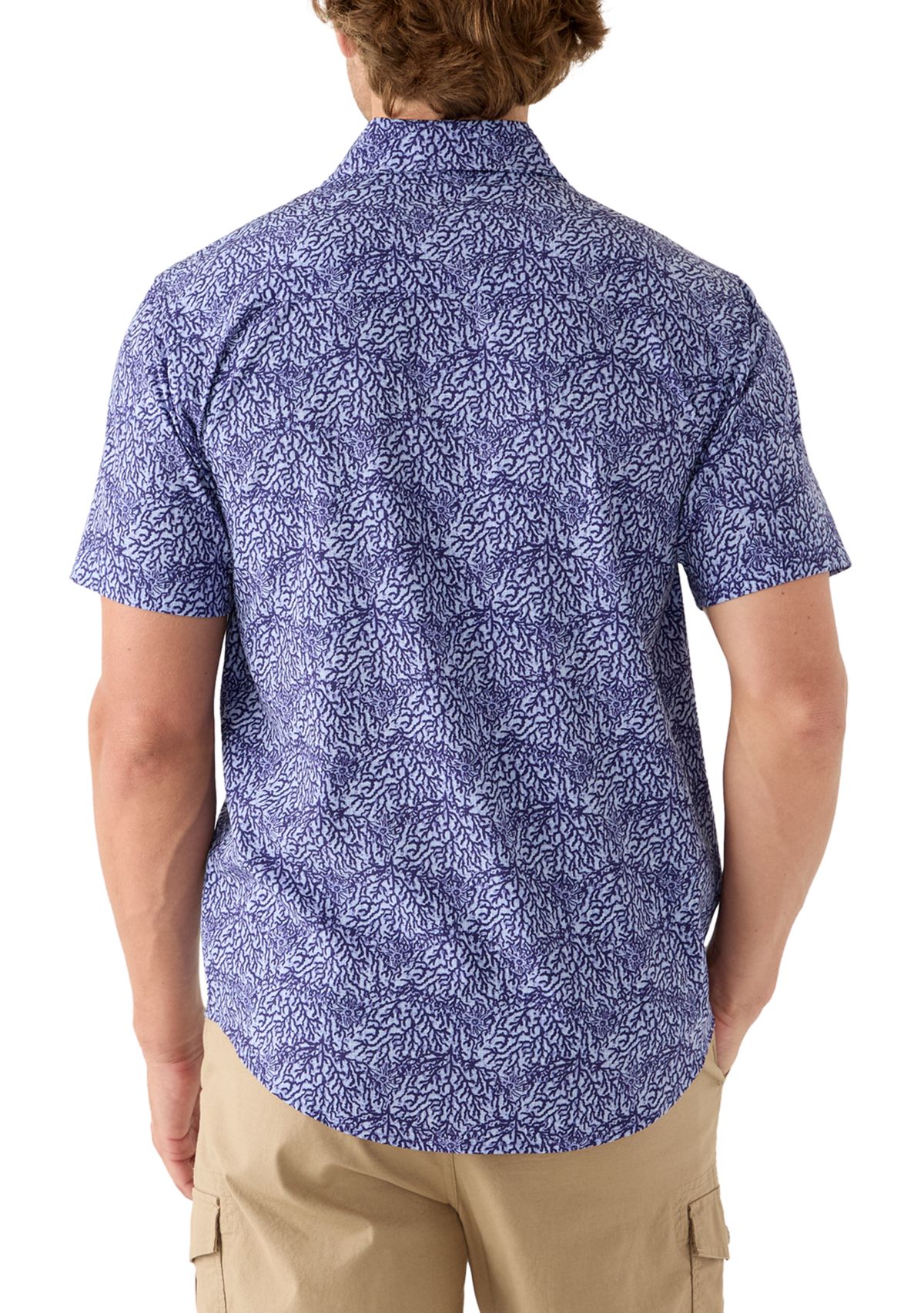 Printed Woven Button Down Shirt 