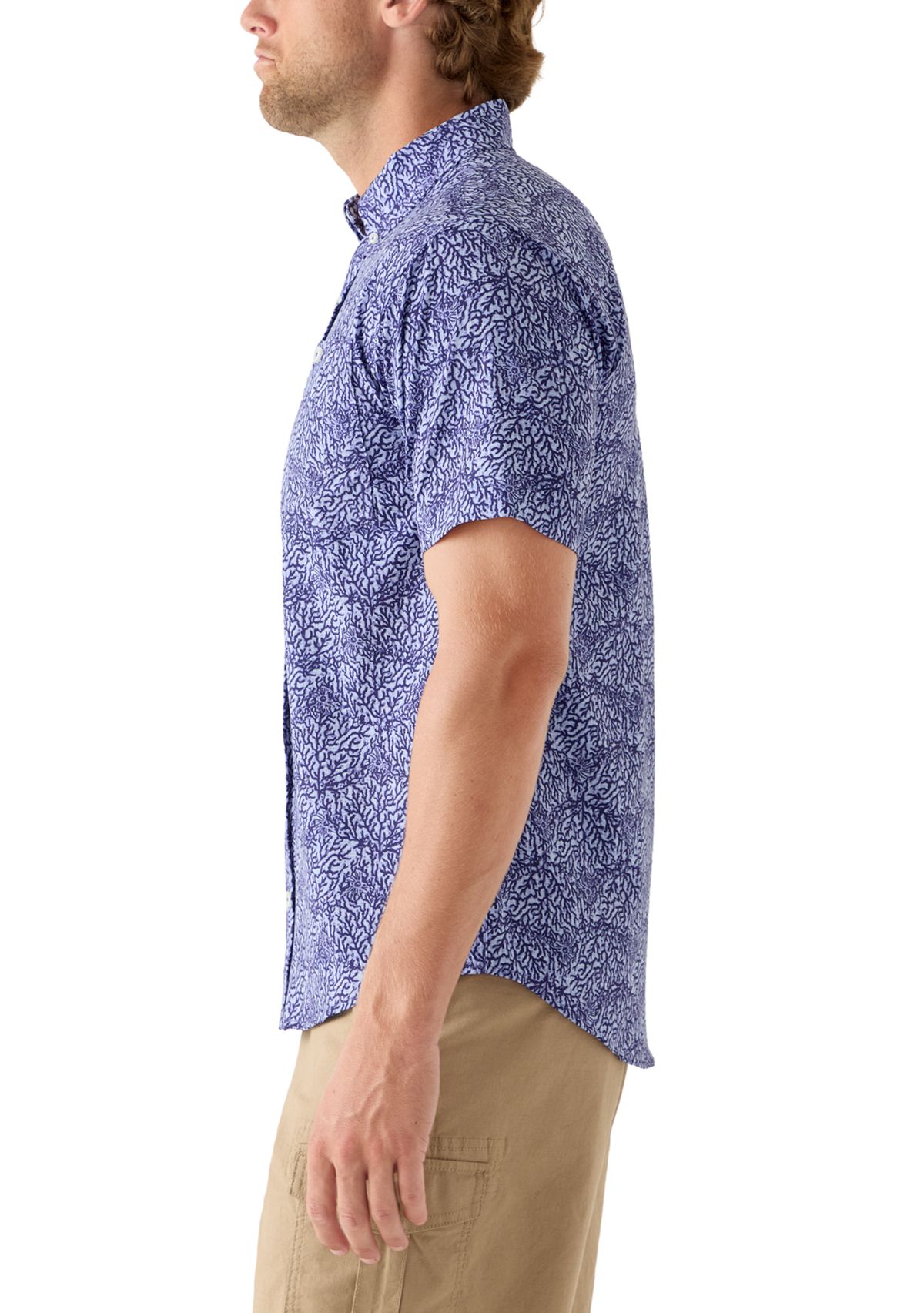 Printed Woven Button Down Shirt 