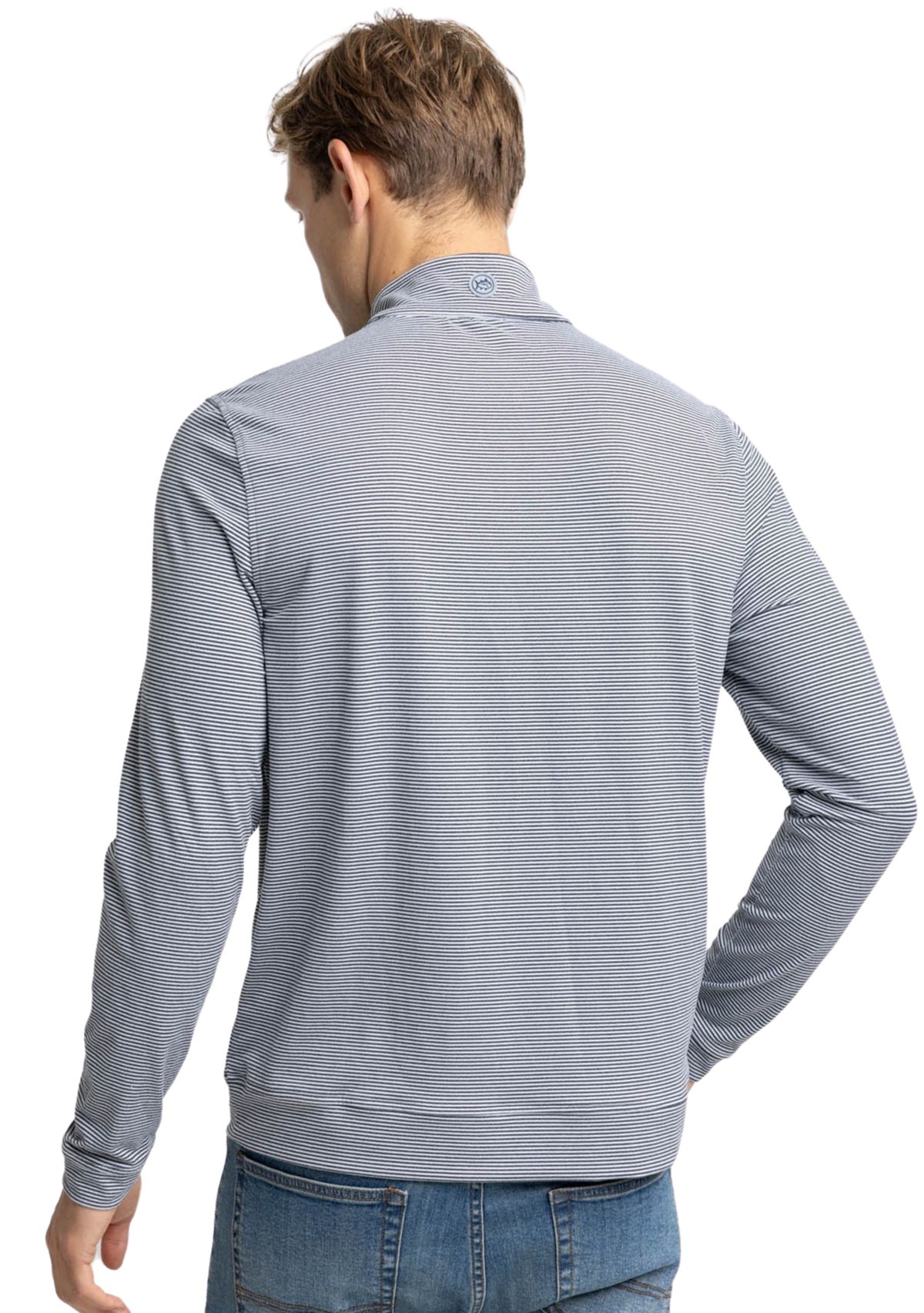   Mens Heather Quarter Zip Pullover 