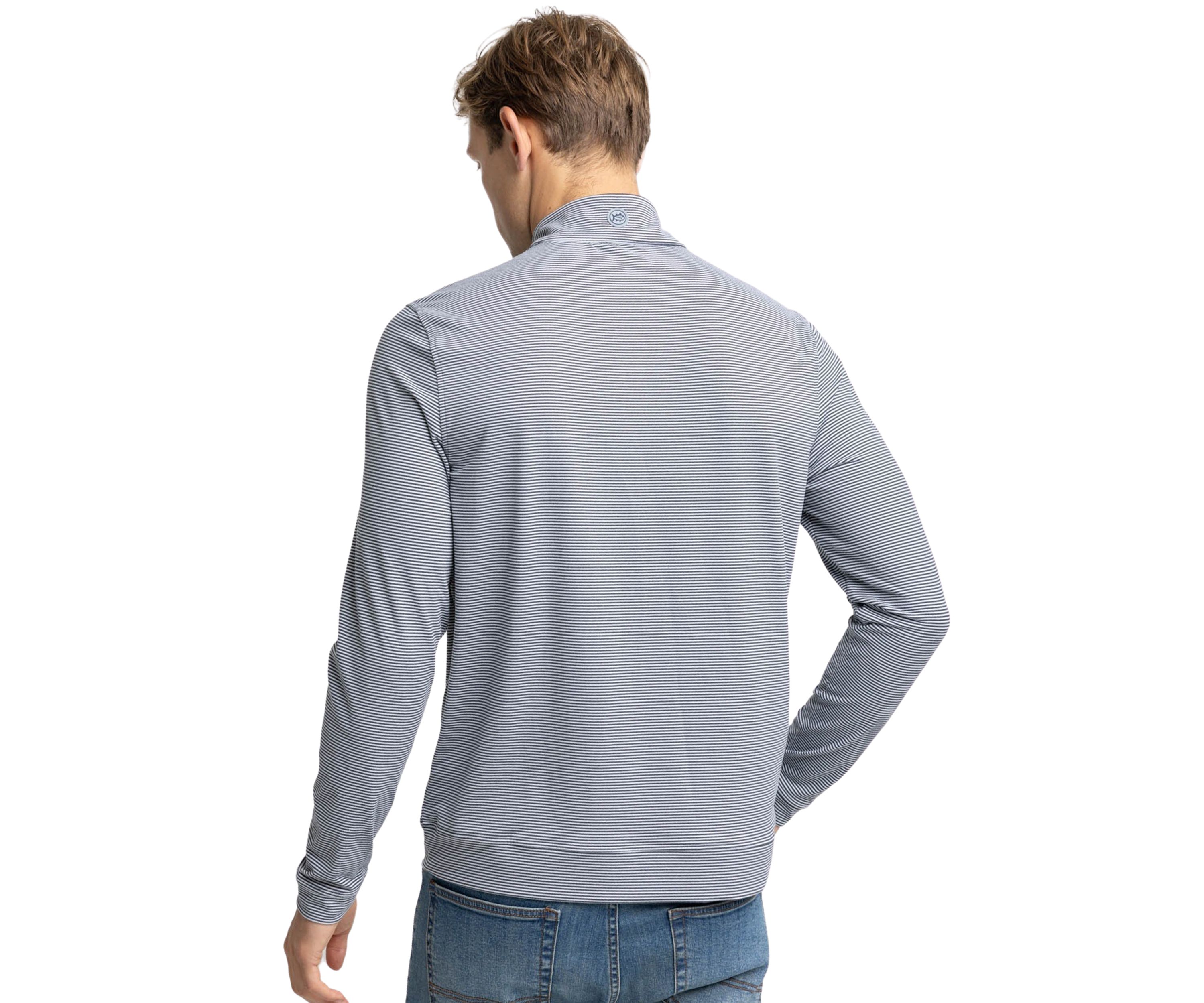   Mens Heather Quarter Zip Pullover 