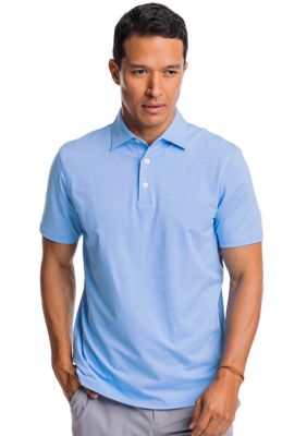Southern Tide Men's Breeze Heather Performance Polo Shirt, Large