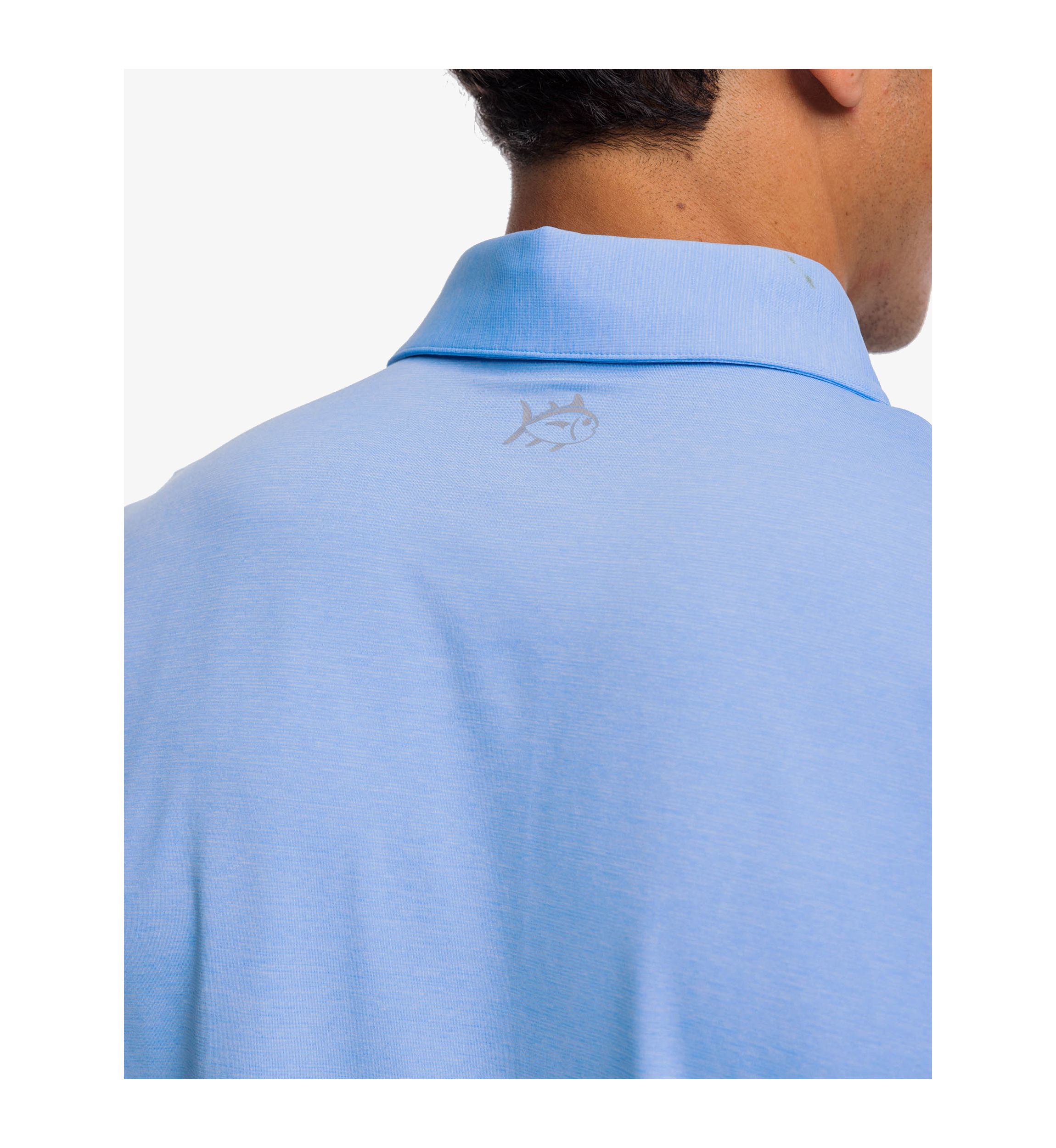 Mens Breeze Heather Performance Polo Shirt