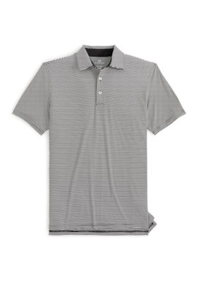 Southern Tide Men's Breeze Meadowbrook Stripe Polo Shirt, Black, XL
