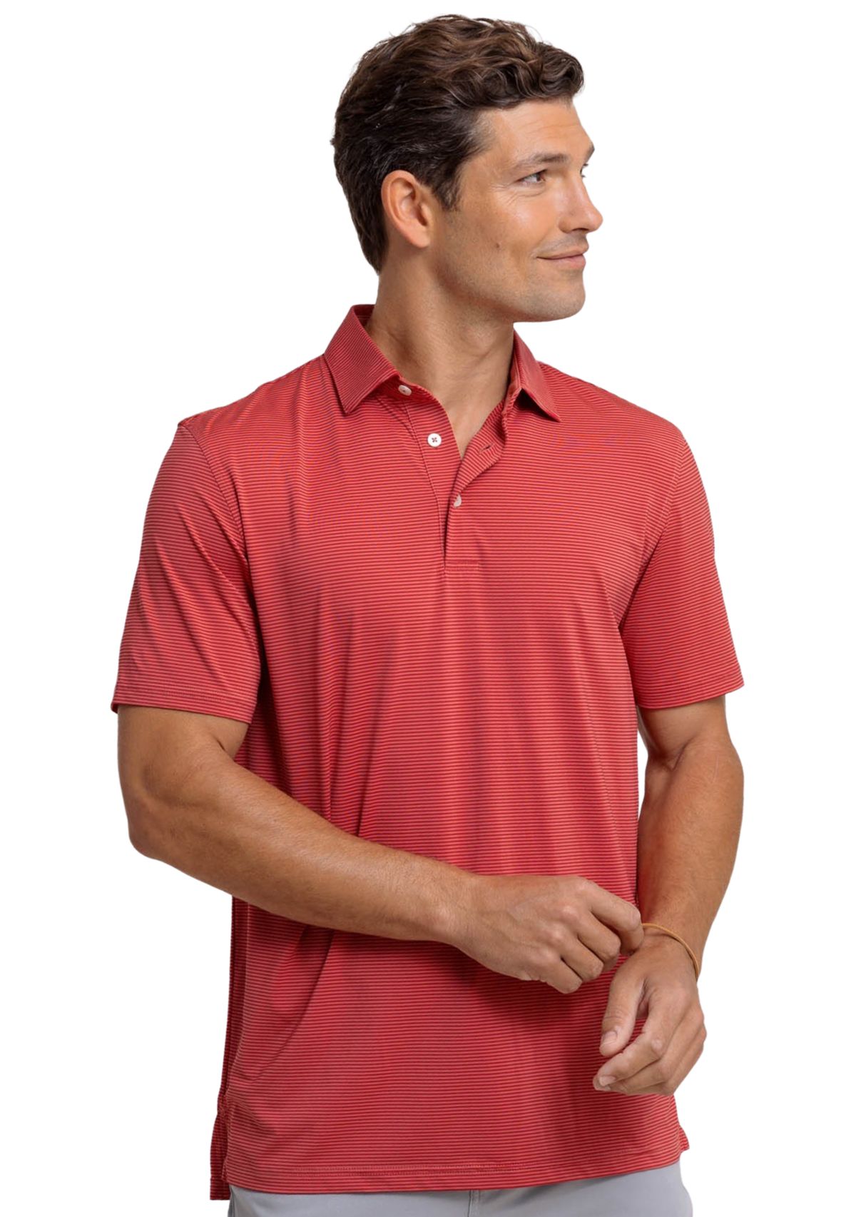 Mens Breeze Meadowbrook Stripe Polo Shirt