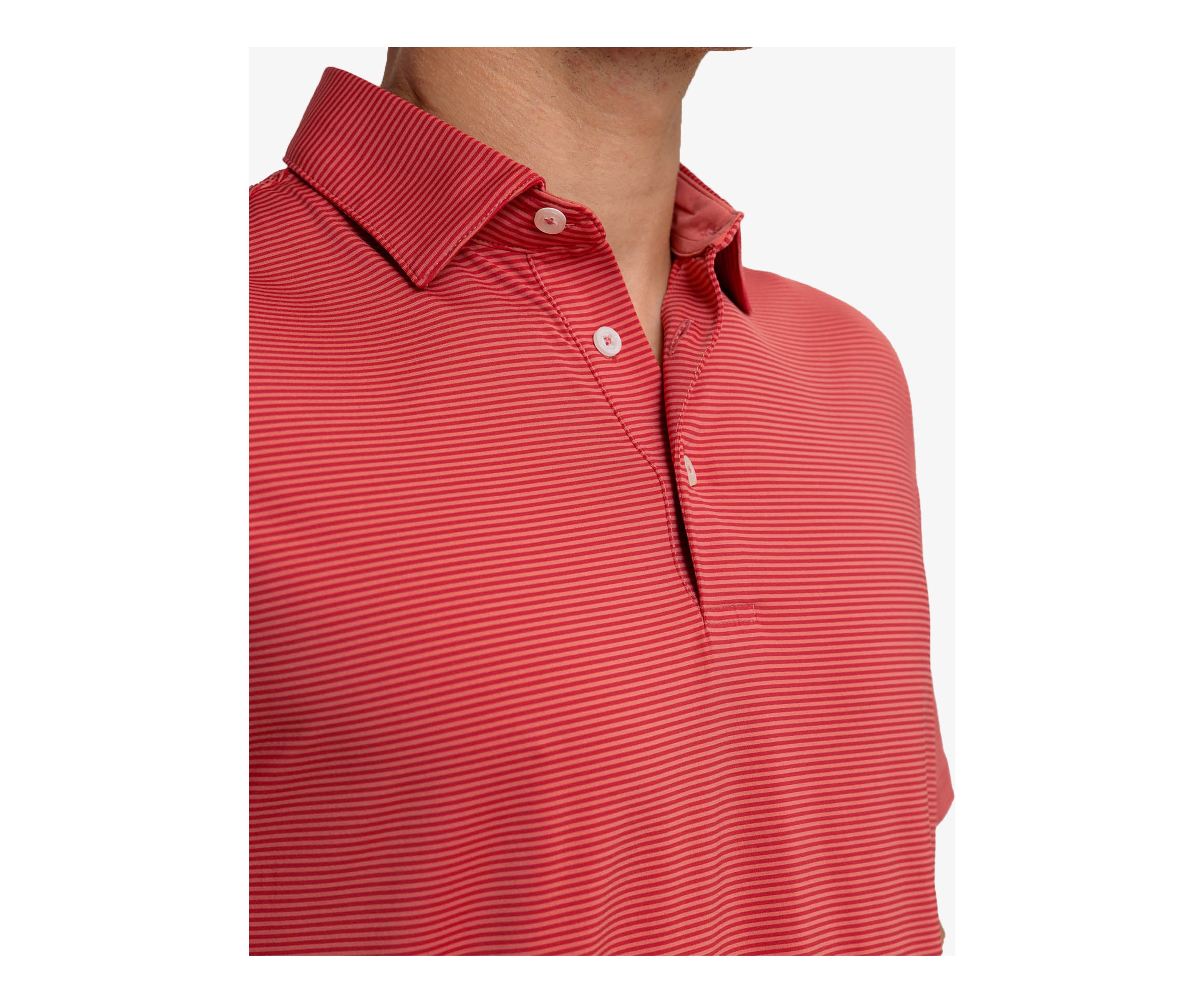 Mens Breeze Meadowbrook Stripe Polo Shirt