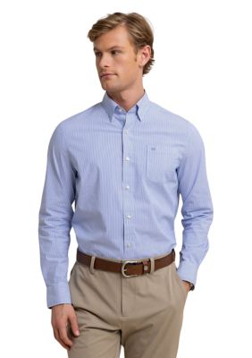 Southern Tide Men's Charleston Granby Stripe Shirt, Blue, XL