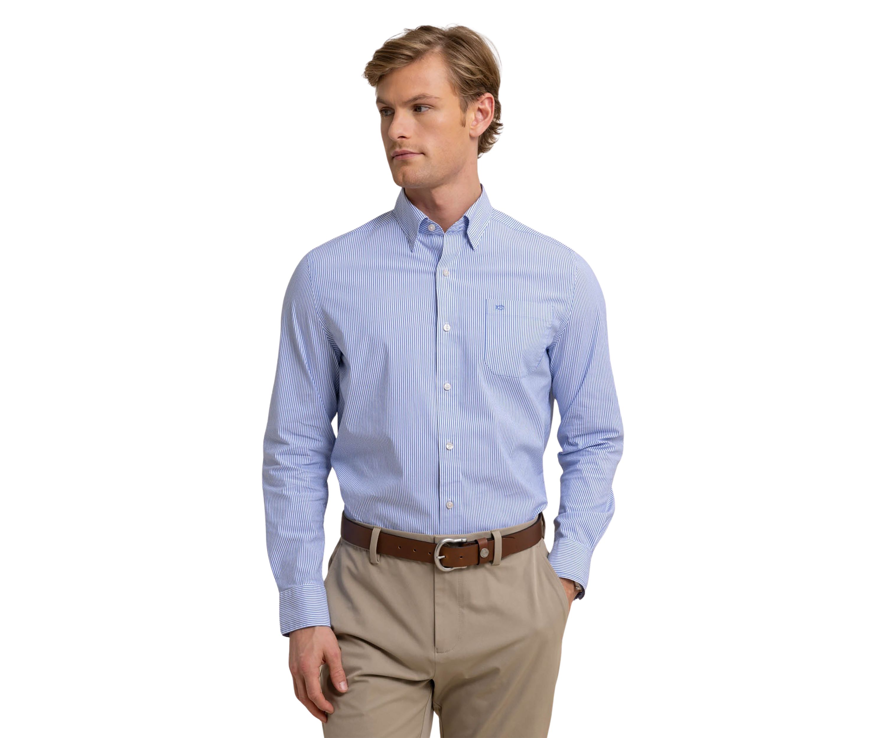 Mens Charleston Granby Stripe Shirt