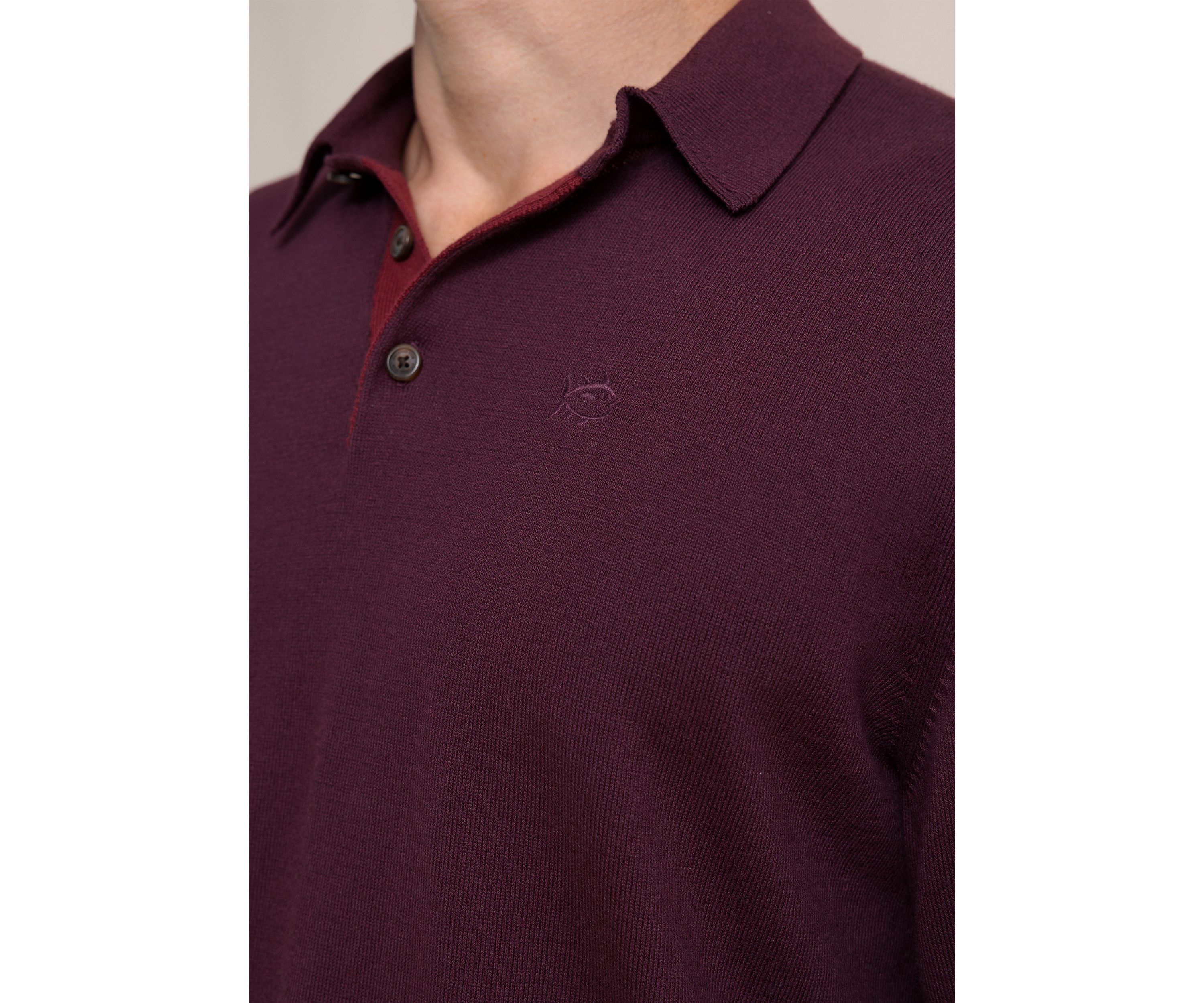 Mens Woodville Jade Polo Sweater