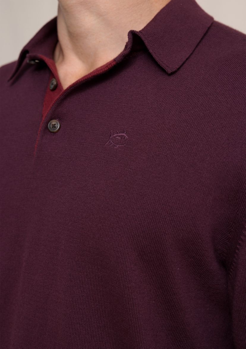 Mens Woodville Jade Polo Sweater