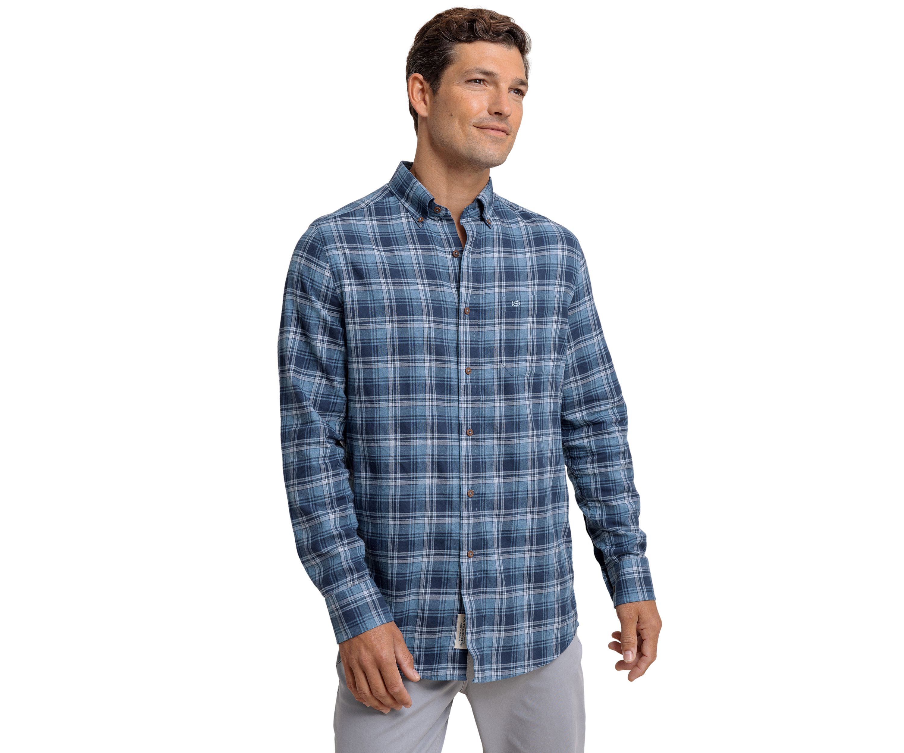 Mens Stillwater Plaid Sport Shirt 