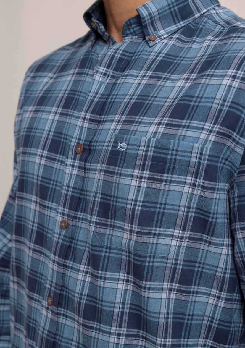 Mens Stillwater Plaid Sport Shirt 
