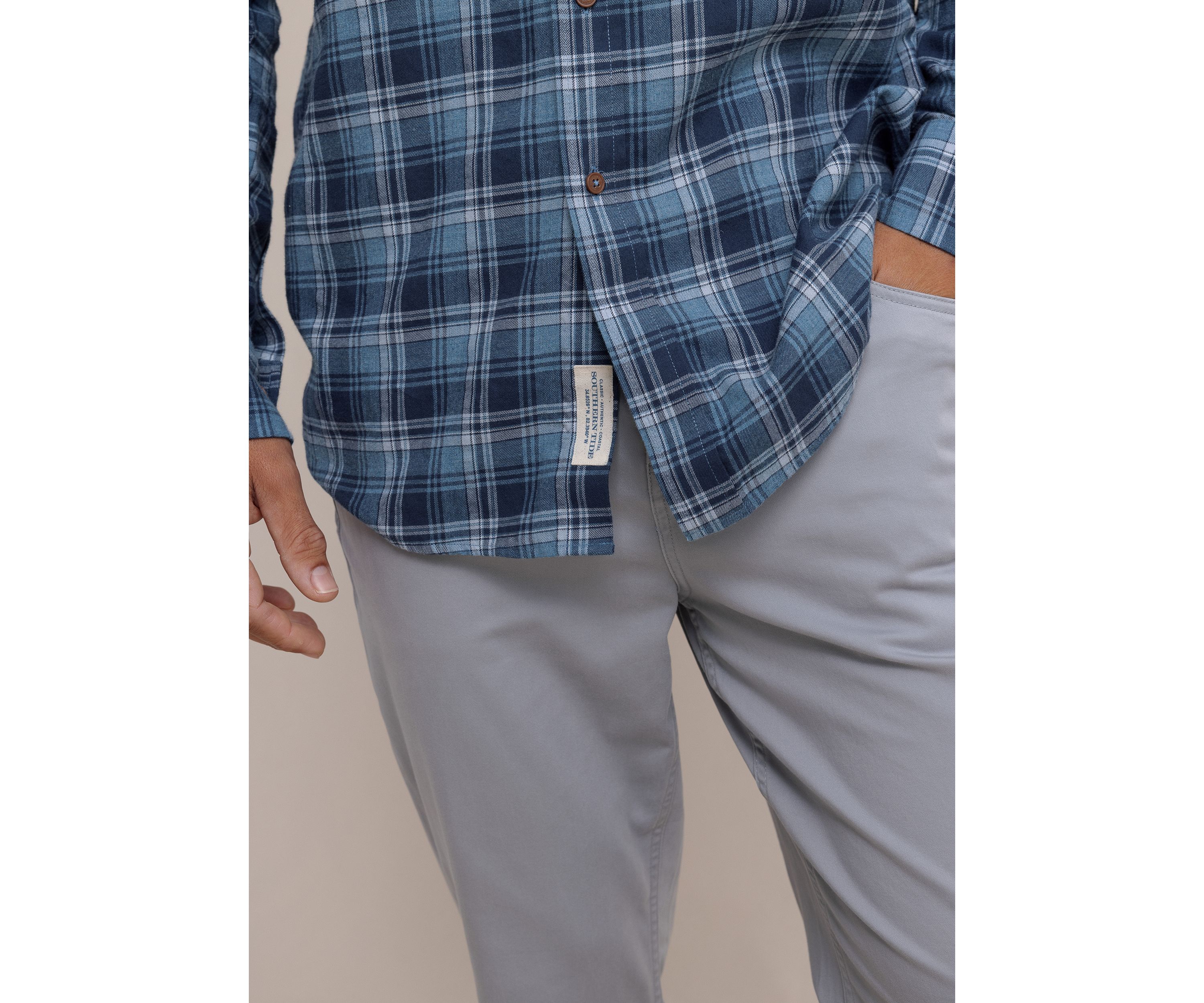 Mens Stillwater Plaid Sport Shirt 