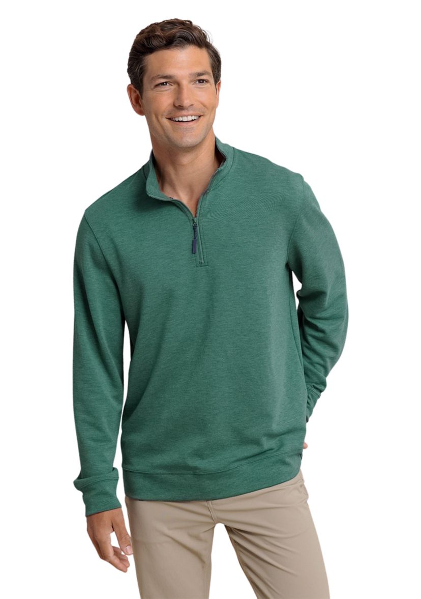 Mens Heather Interlock Pullover