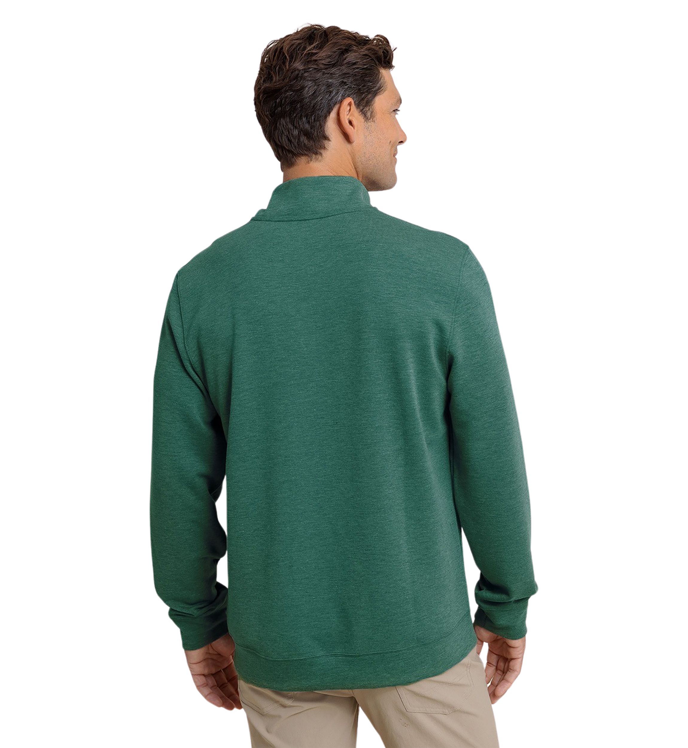 Mens Heather Interlock Pullover