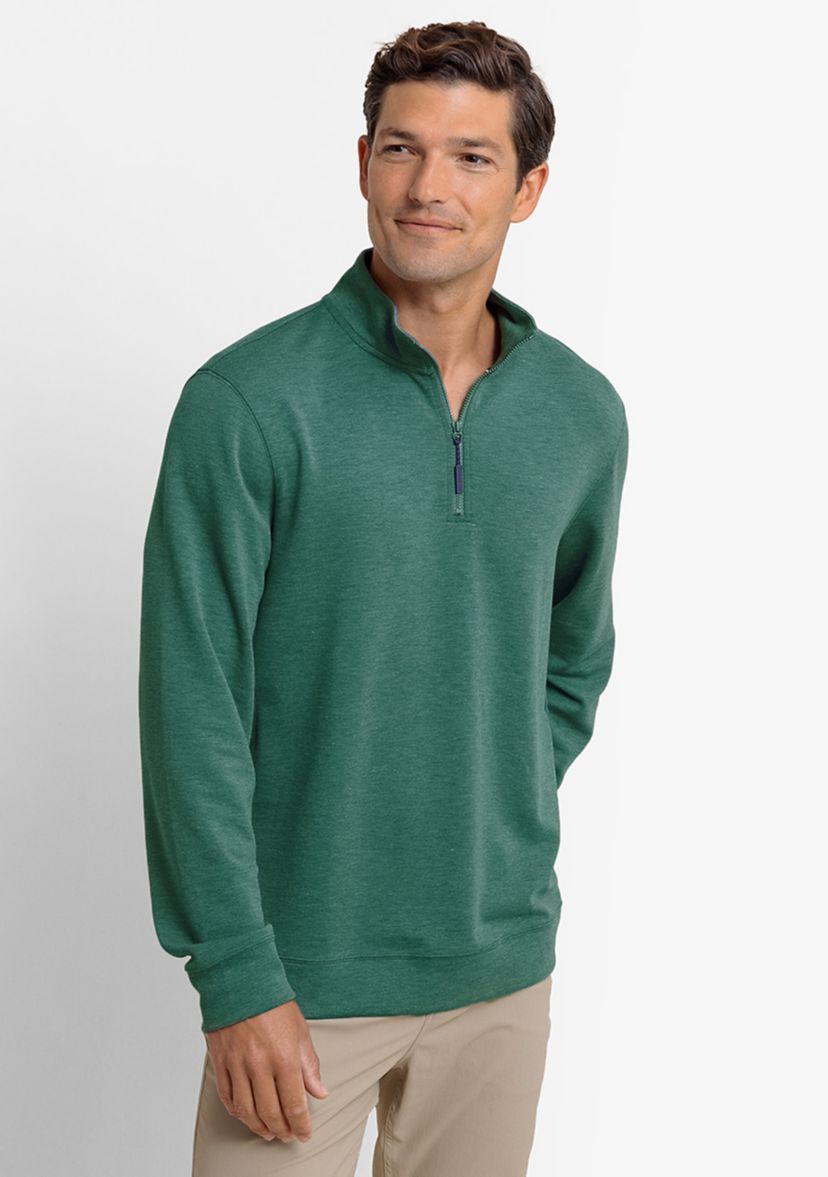 Mens Heather Interlock Pullover