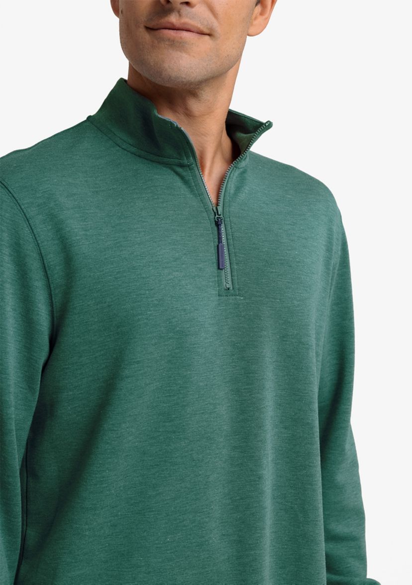 Mens Heather Interlock Pullover