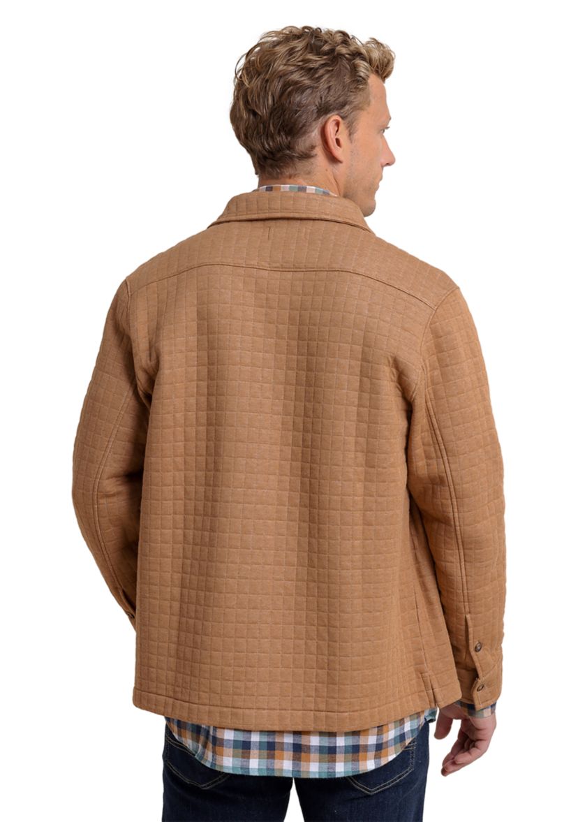 Mens Fairwood Quilted Knit Shacket