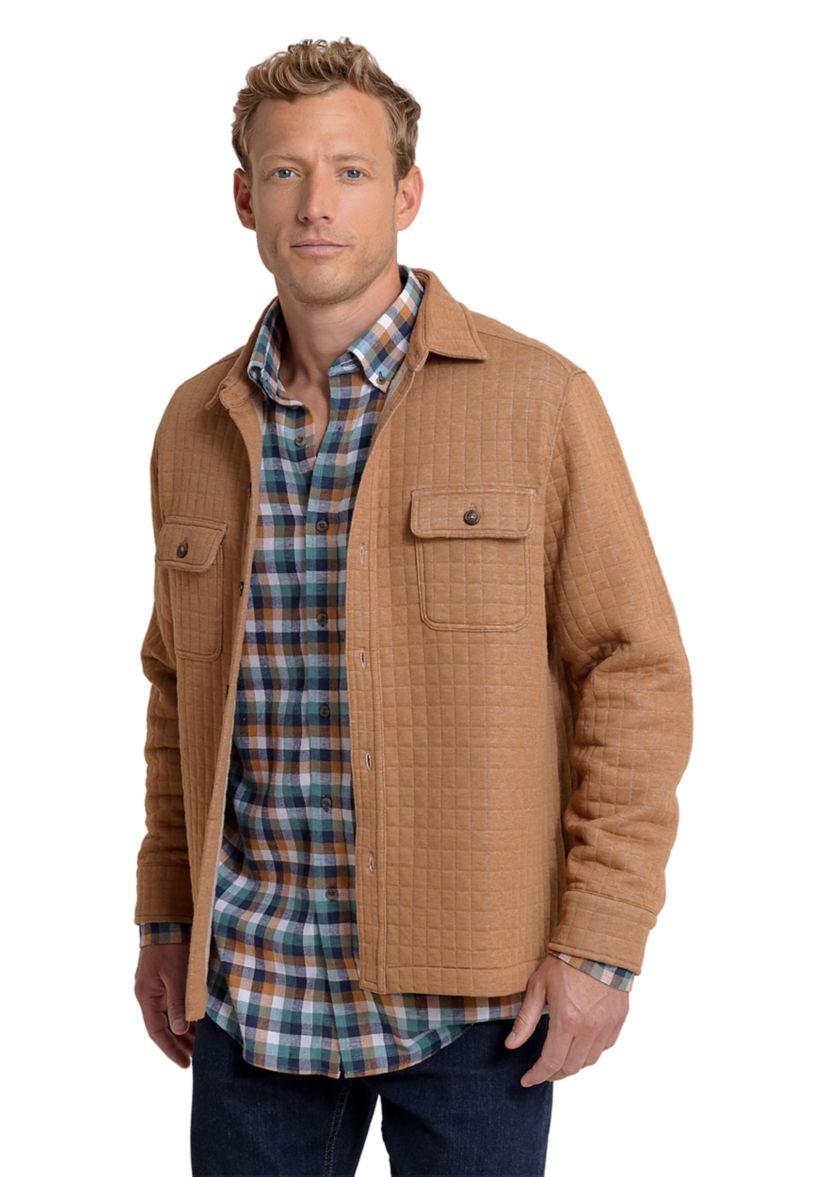 Mens Fairwood Quilted Knit Shacket