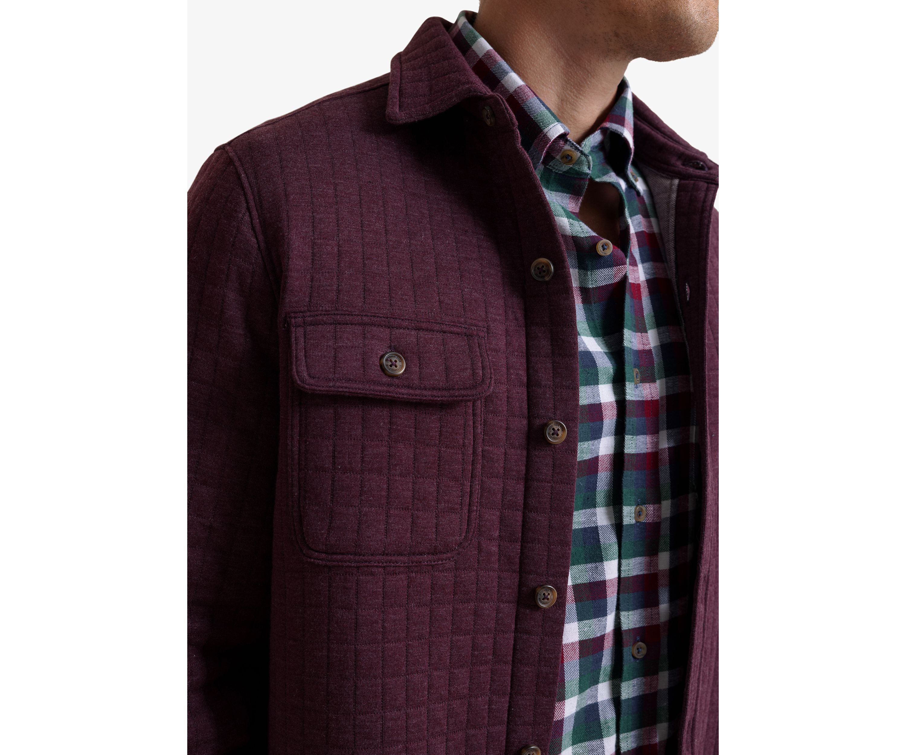 Mens Fairwood Quilted Knit Shacket