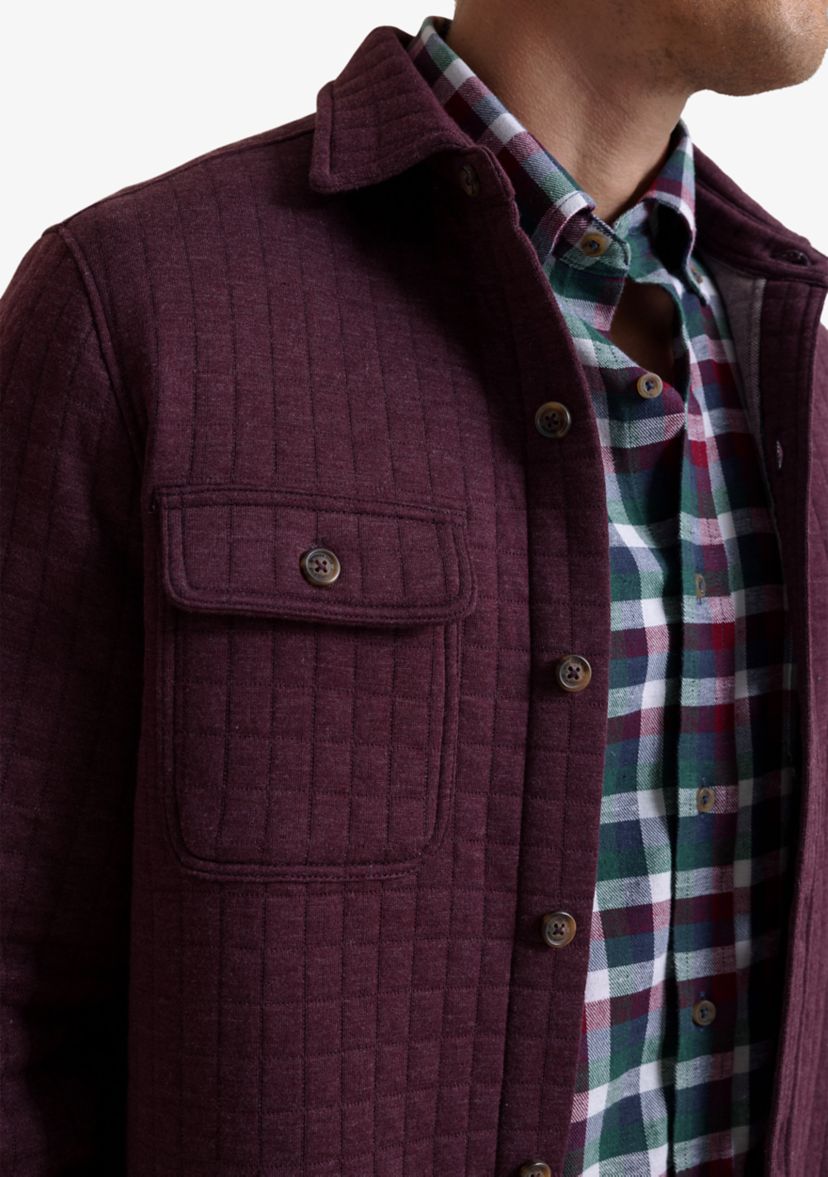 Mens Fairwood Quilted Knit Shacket