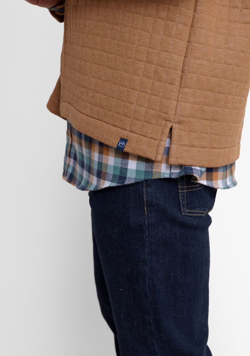 Mens Fairwood Quilted Knit Shacket