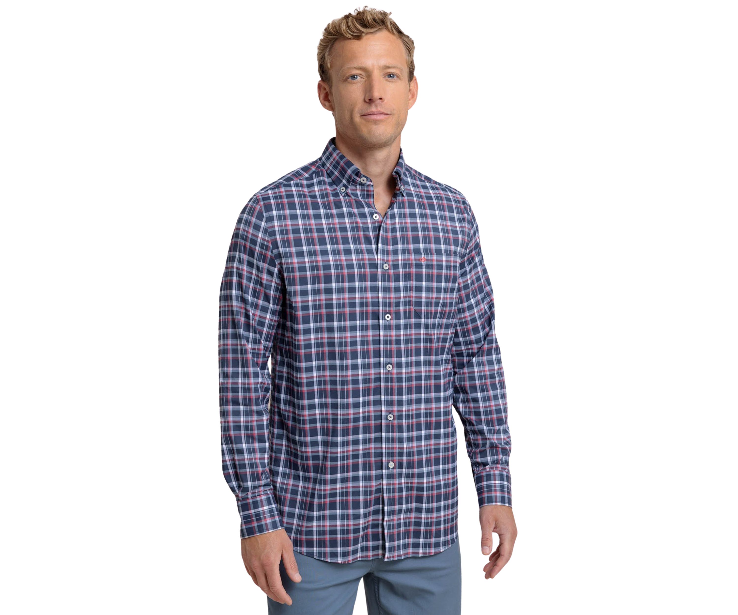 Mens Bellinger Plaid Intercoastal Shirt