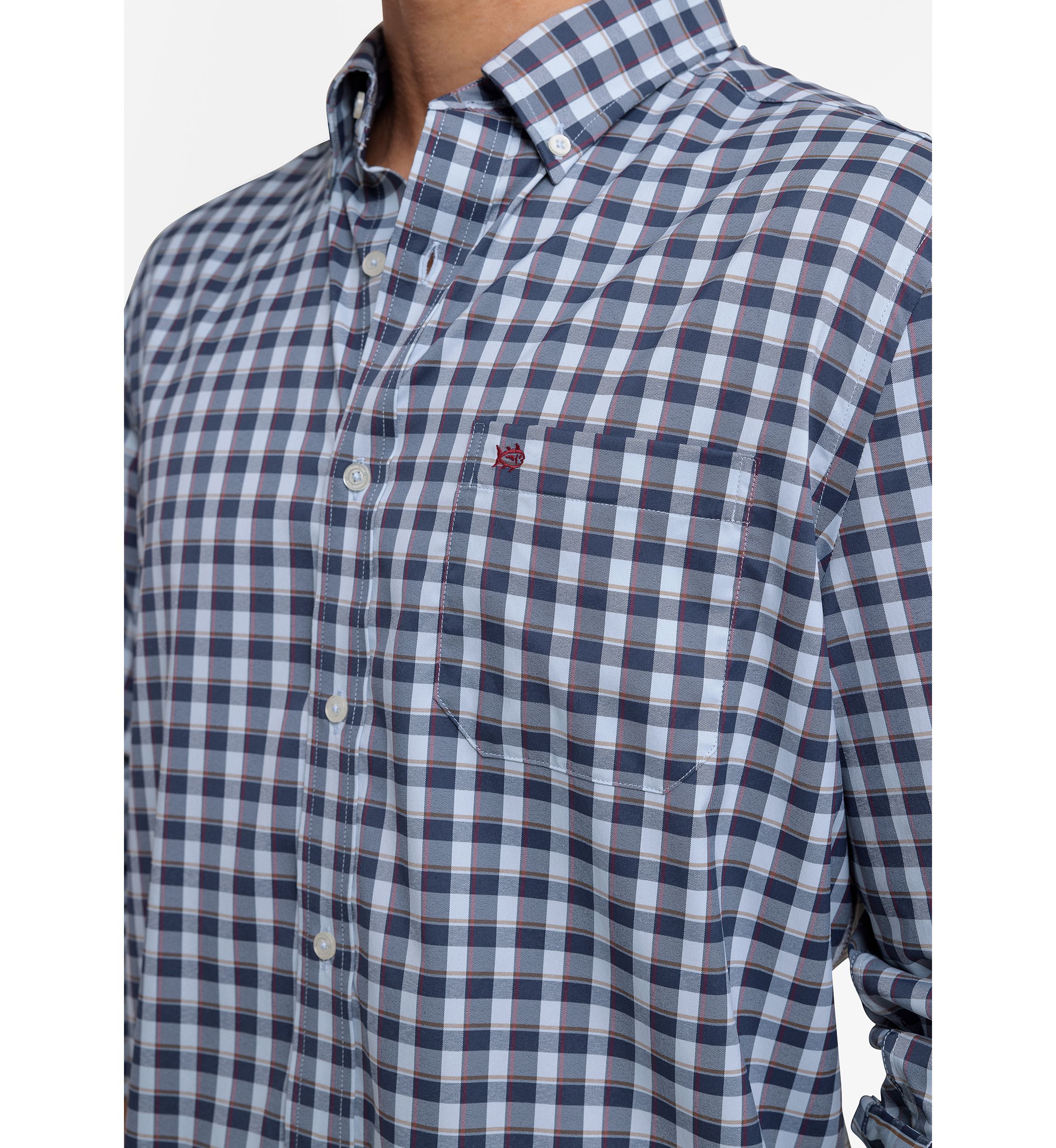 Mens Collecton Plaid Intercoast Shirt
