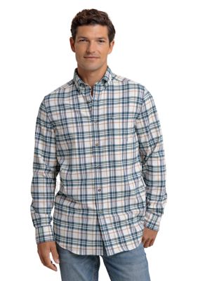 Southern Tide Men's Sandbridge Plaid Flannel Shirt, Small