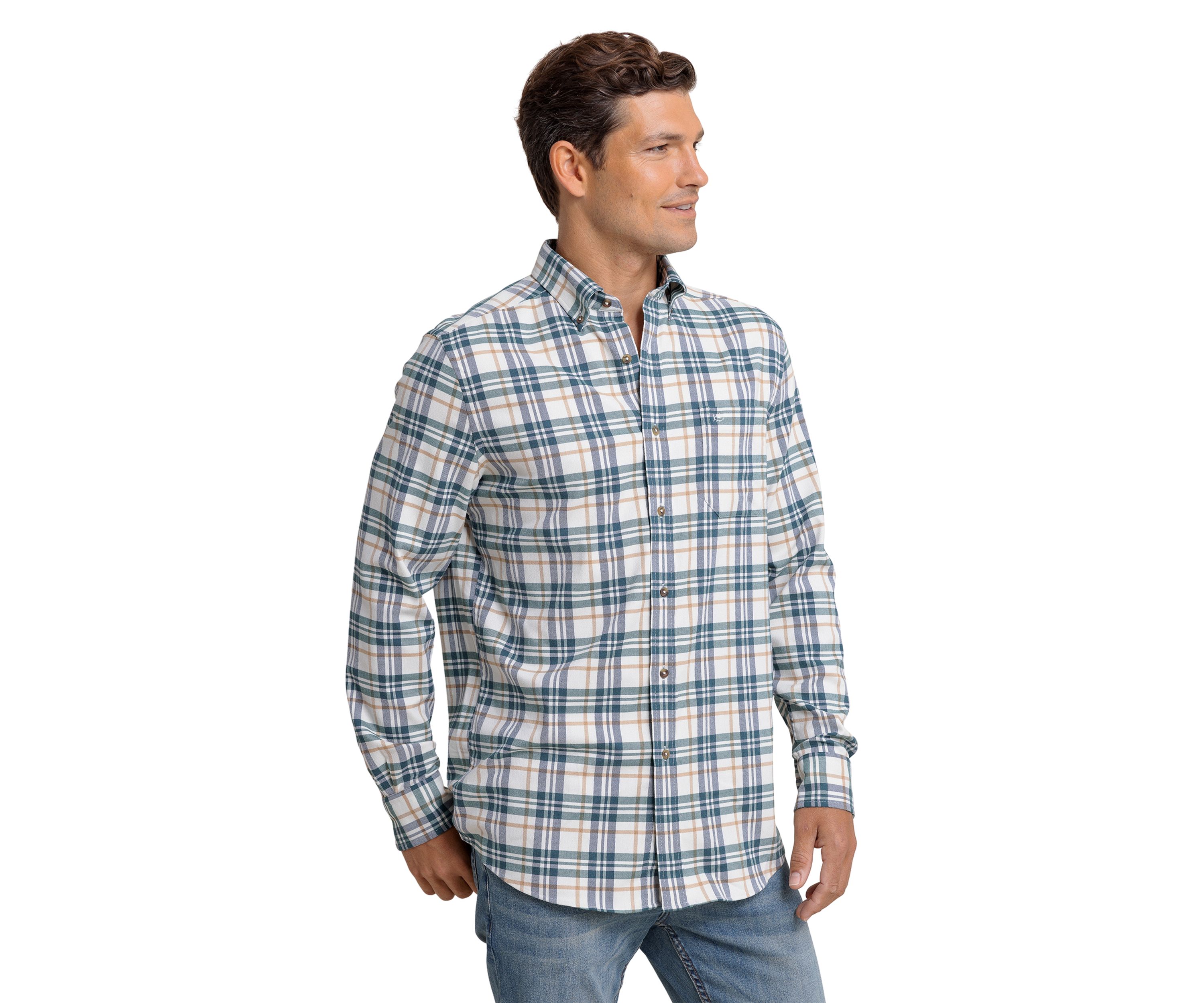Mens Sandbridge Plaid Flannel Shirt