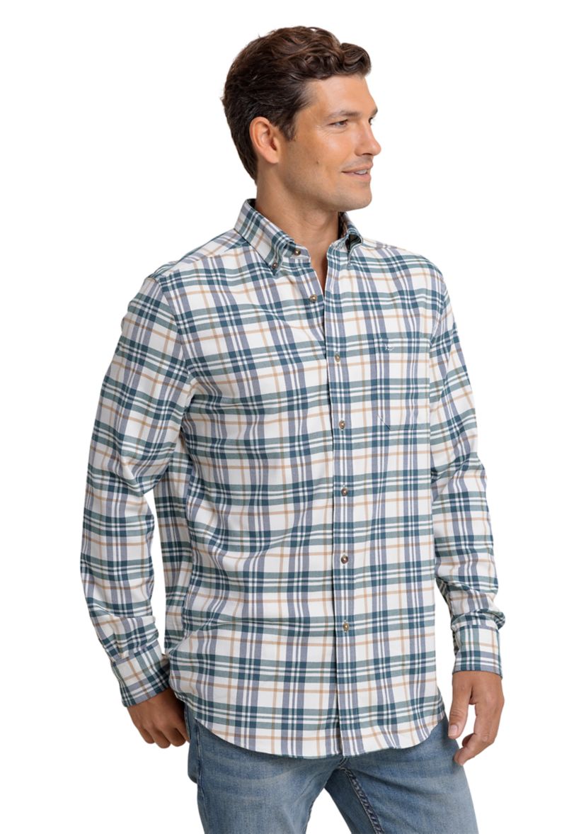 Mens Sandbridge Plaid Flannel Shirt