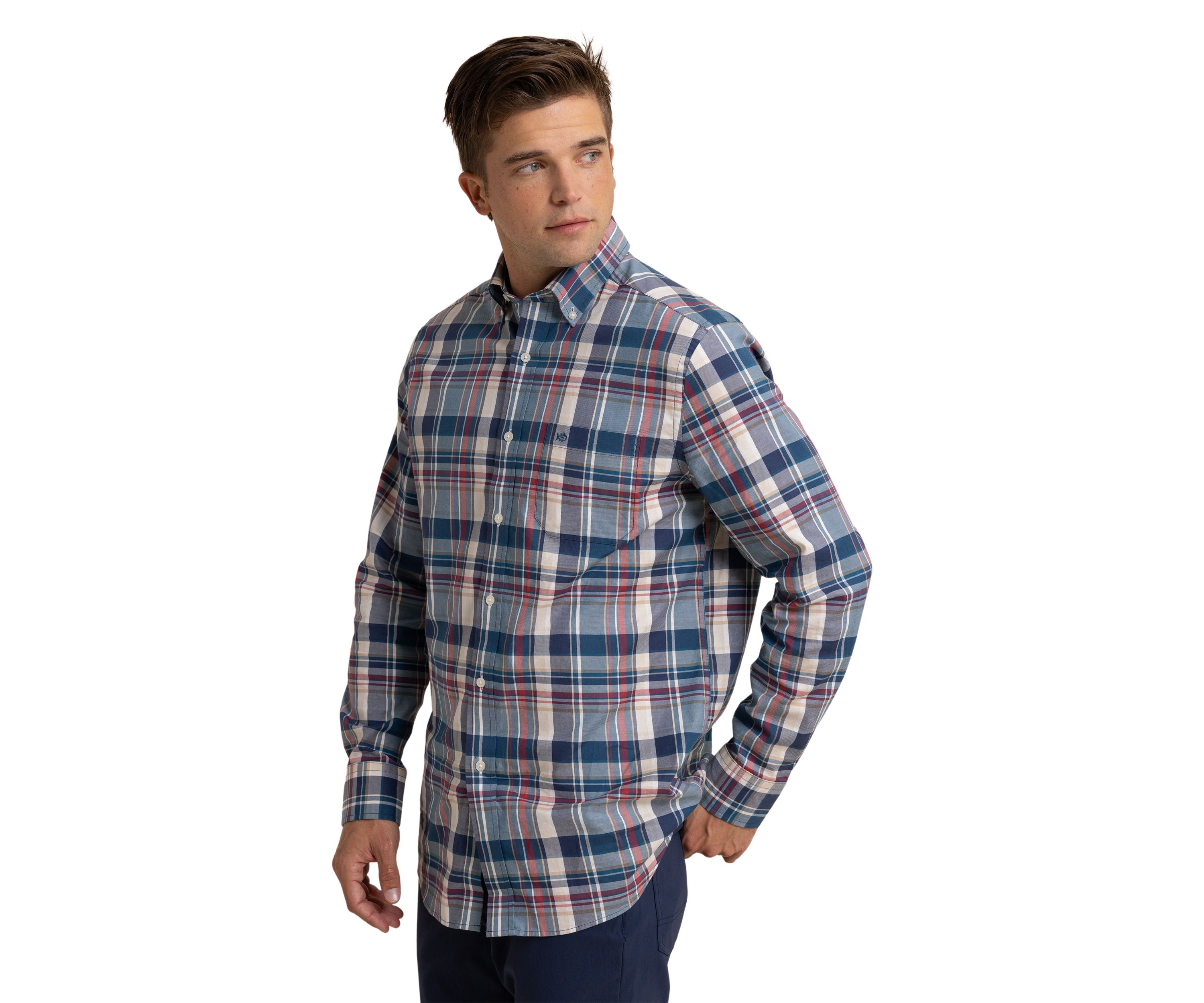 Mens Southern Shores Plaid Shirt