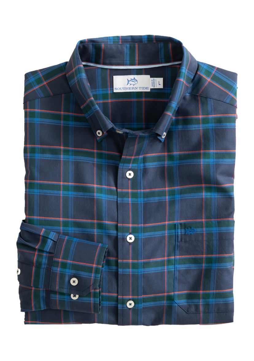 Mens Jekyll Plaid Sport Shirt 