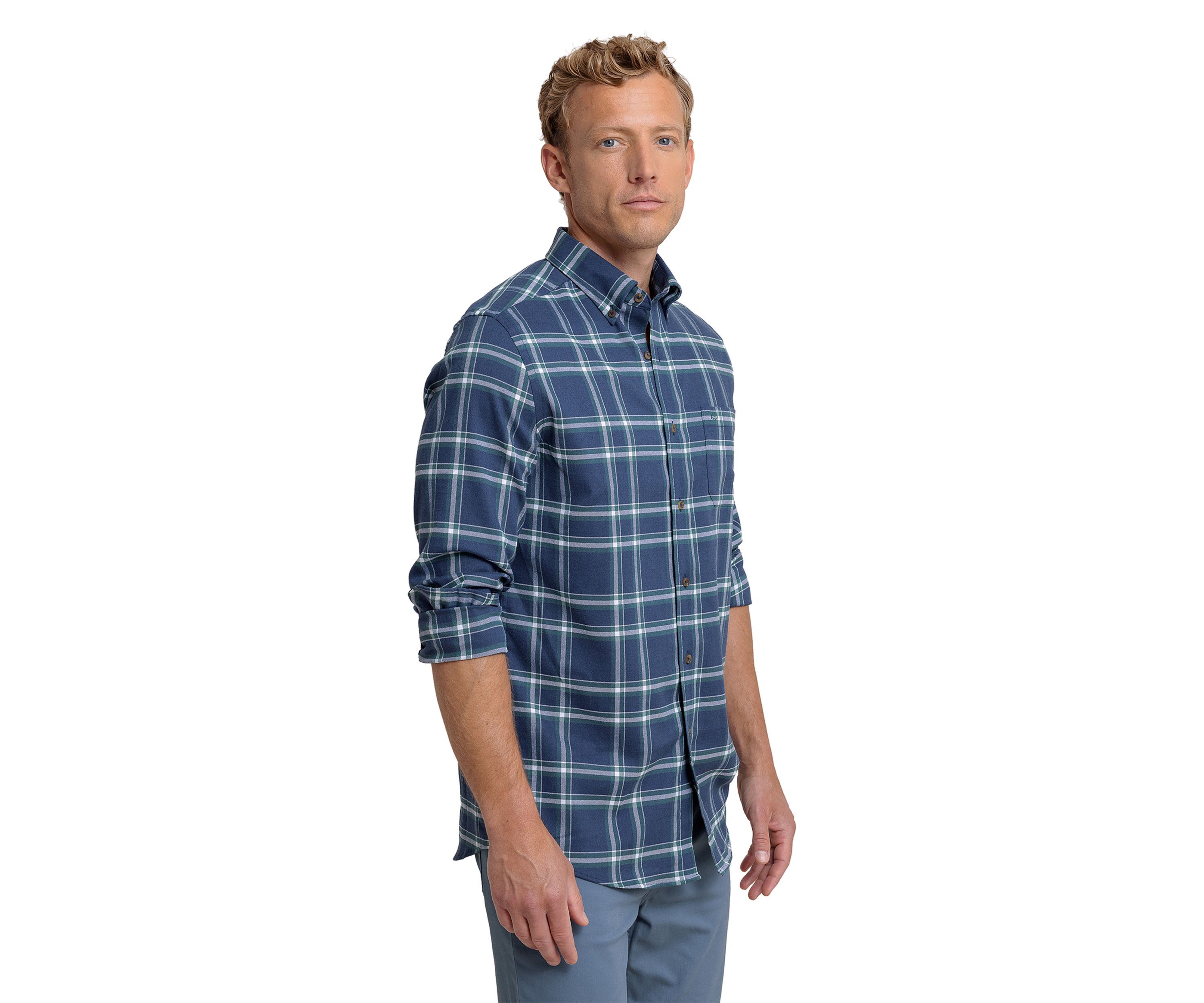 Mens Heron Plaid Flannel Shirt