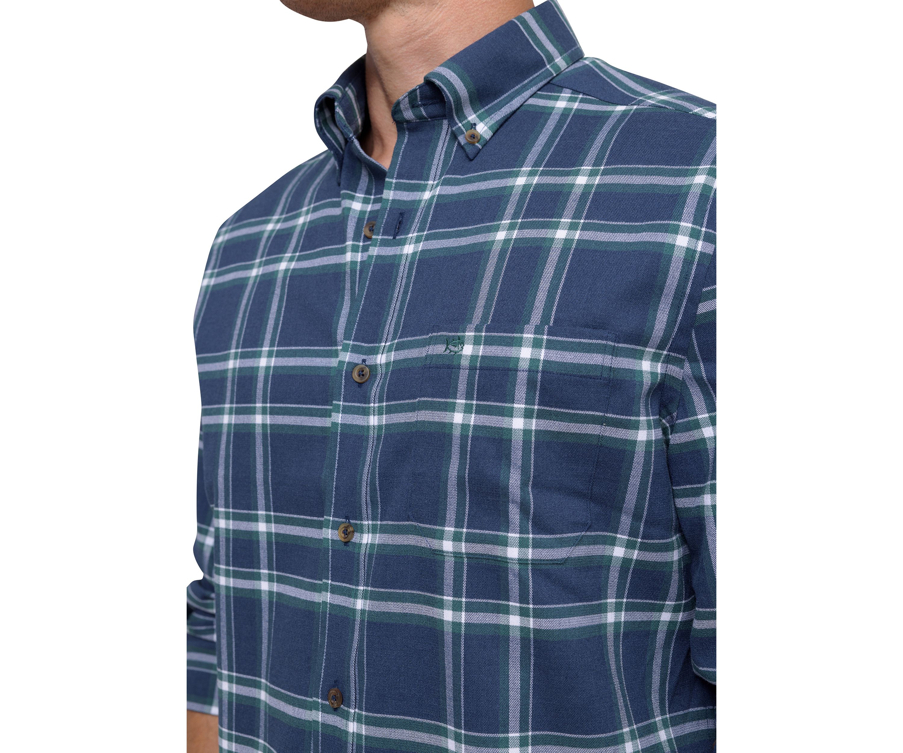 Mens Heron Plaid Flannel Shirt