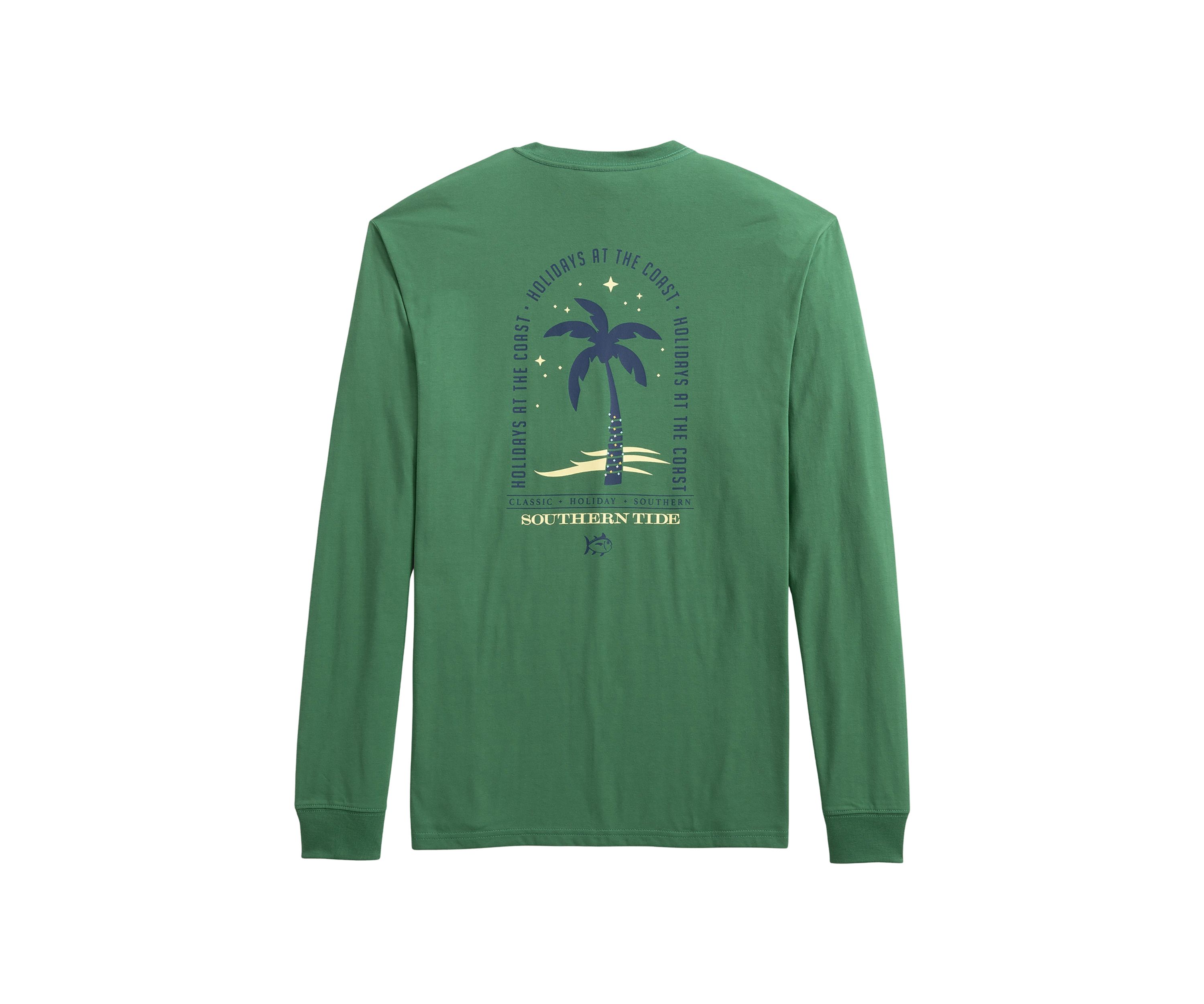 Holiday Palm Long Sleeve Graphic T-Shirt