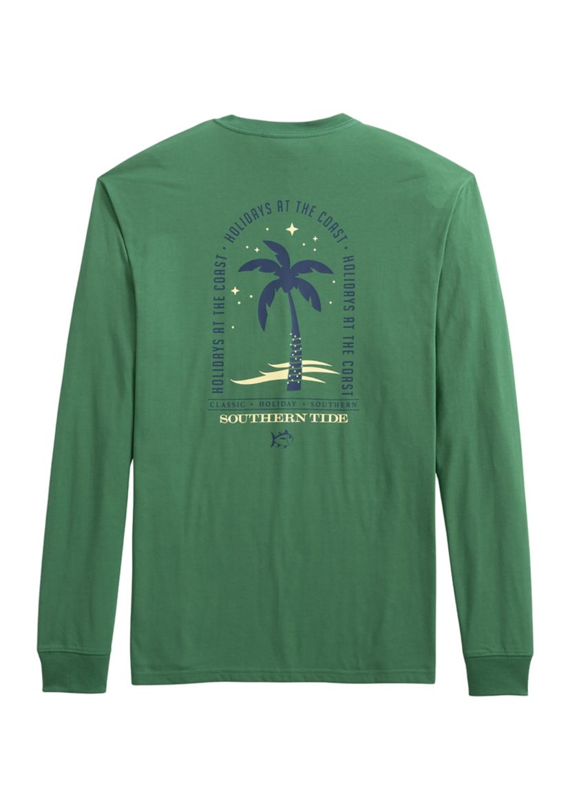 Holiday Palm Long Sleeve Graphic T-Shirt