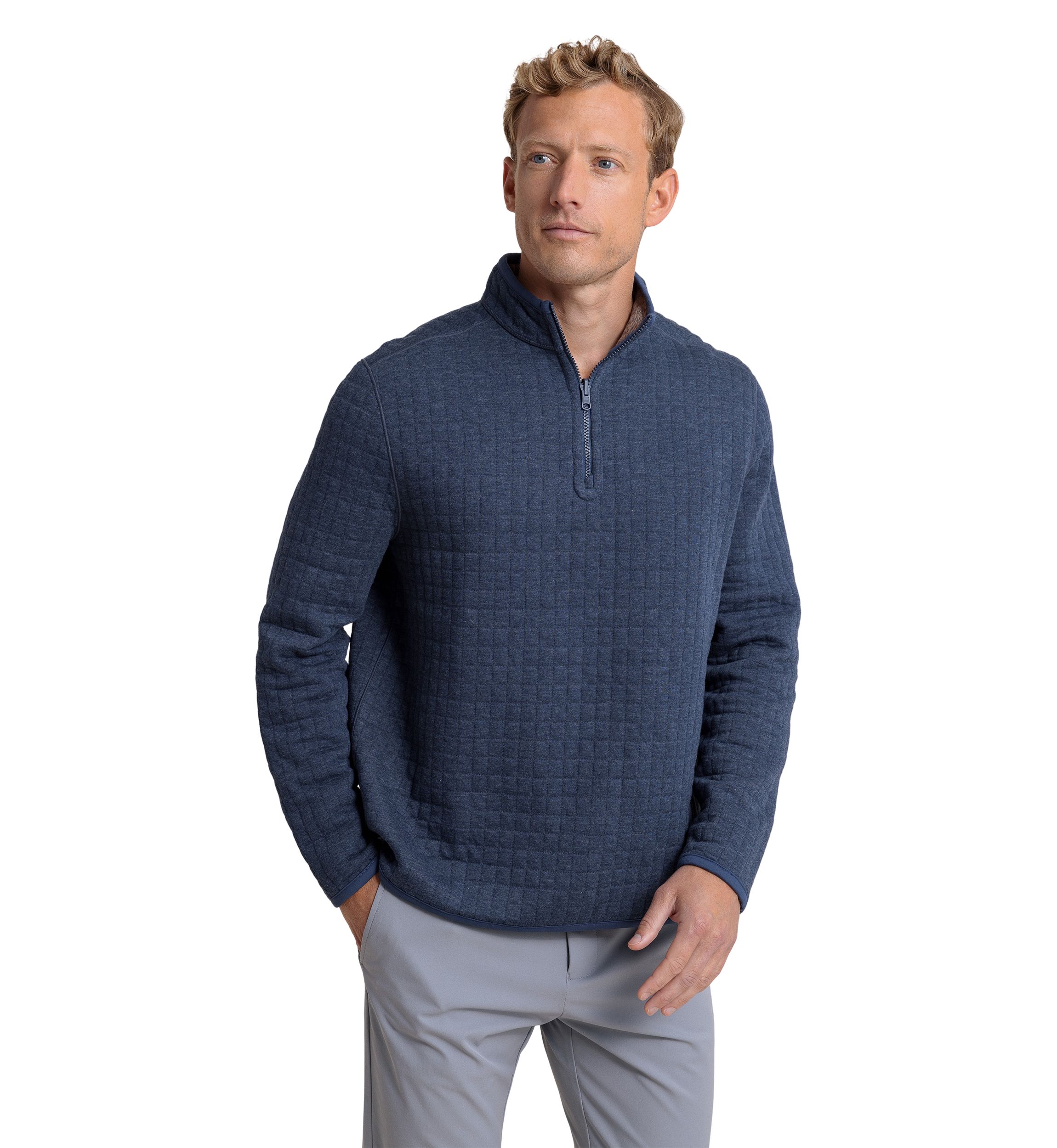 Mens Fairwood Reversible 1/4 Zip Pullover