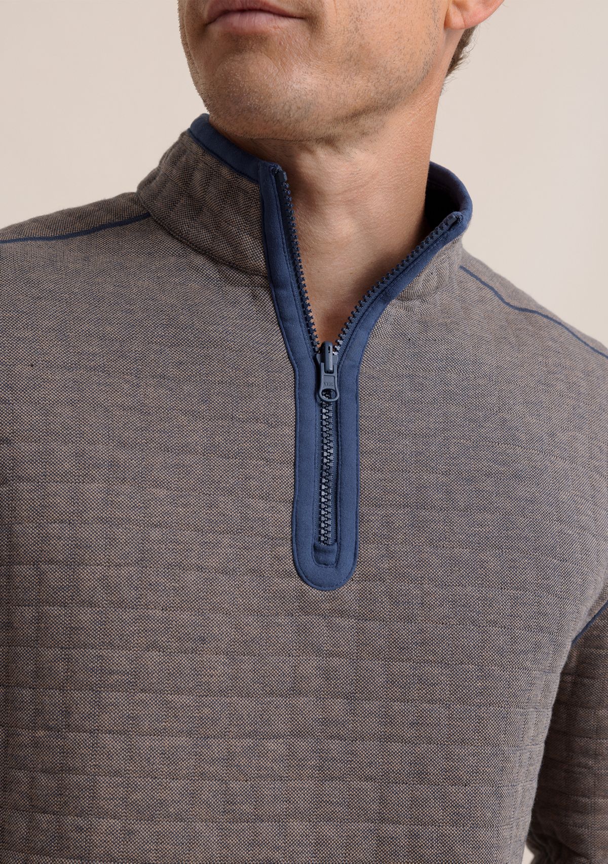 Mens Fairwood Reversible 1/4 Zip Pullover