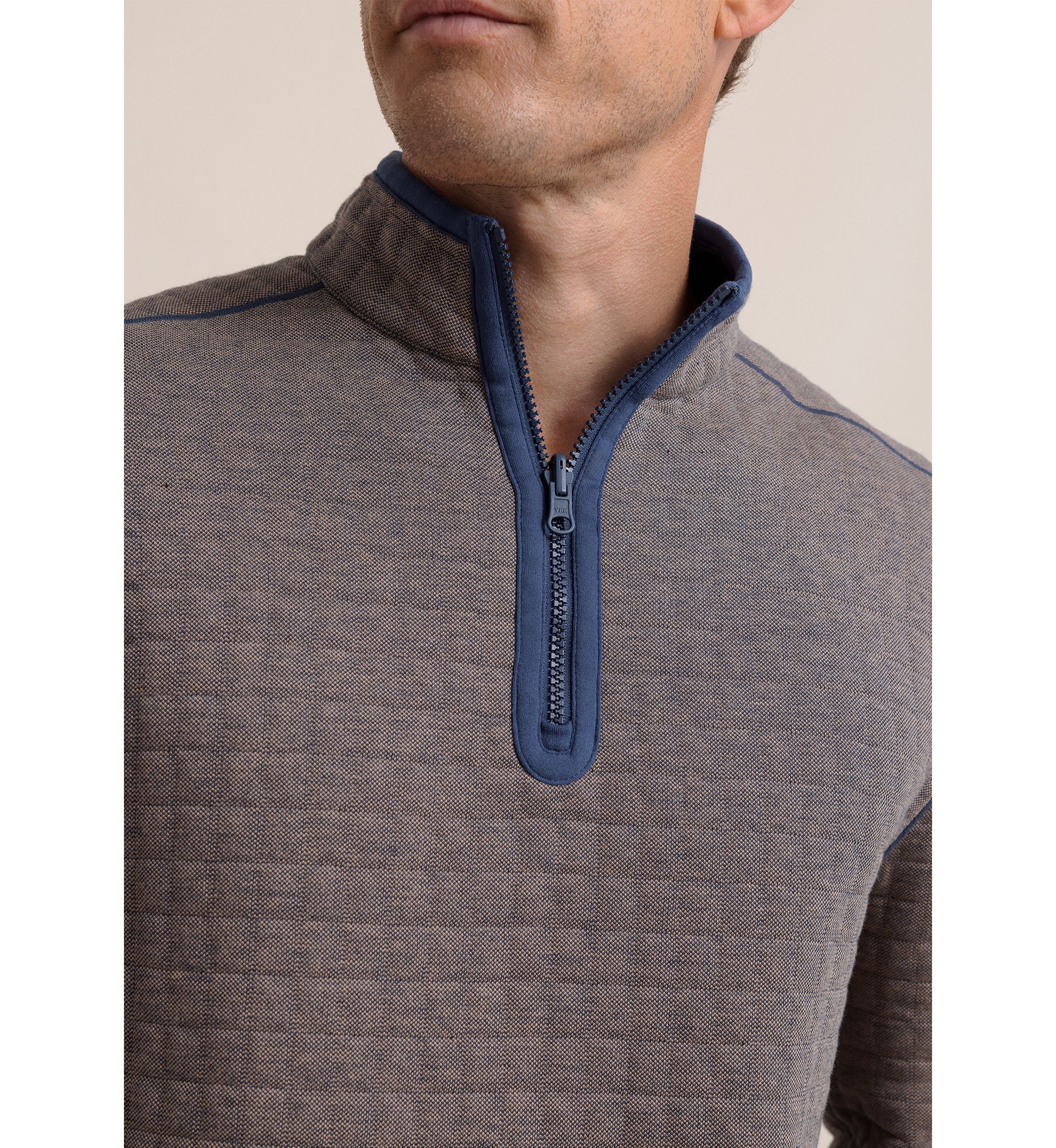 Mens Fairwood Reversible 1/4 Zip Pullover