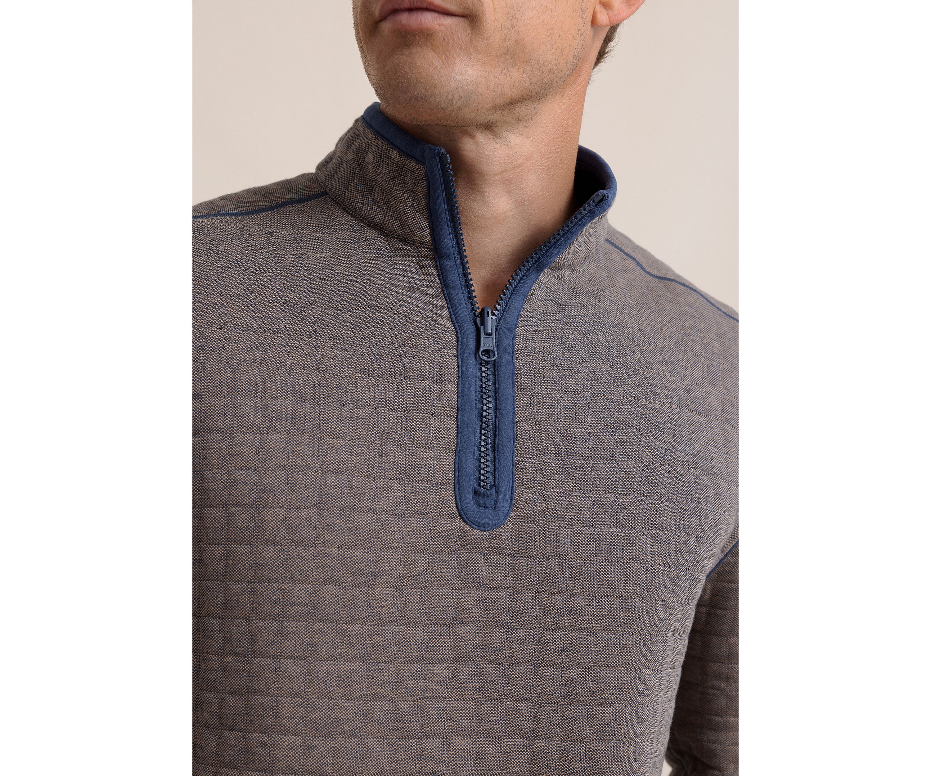 Mens Fairwood Reversible 1/4 Zip Pullover