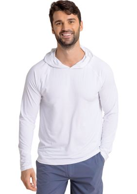 Southern Tide Men's Brrrilliant Performance Hoodie, White, 2XL