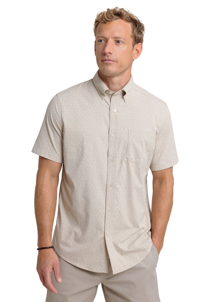 Printed Button Up Shirt 