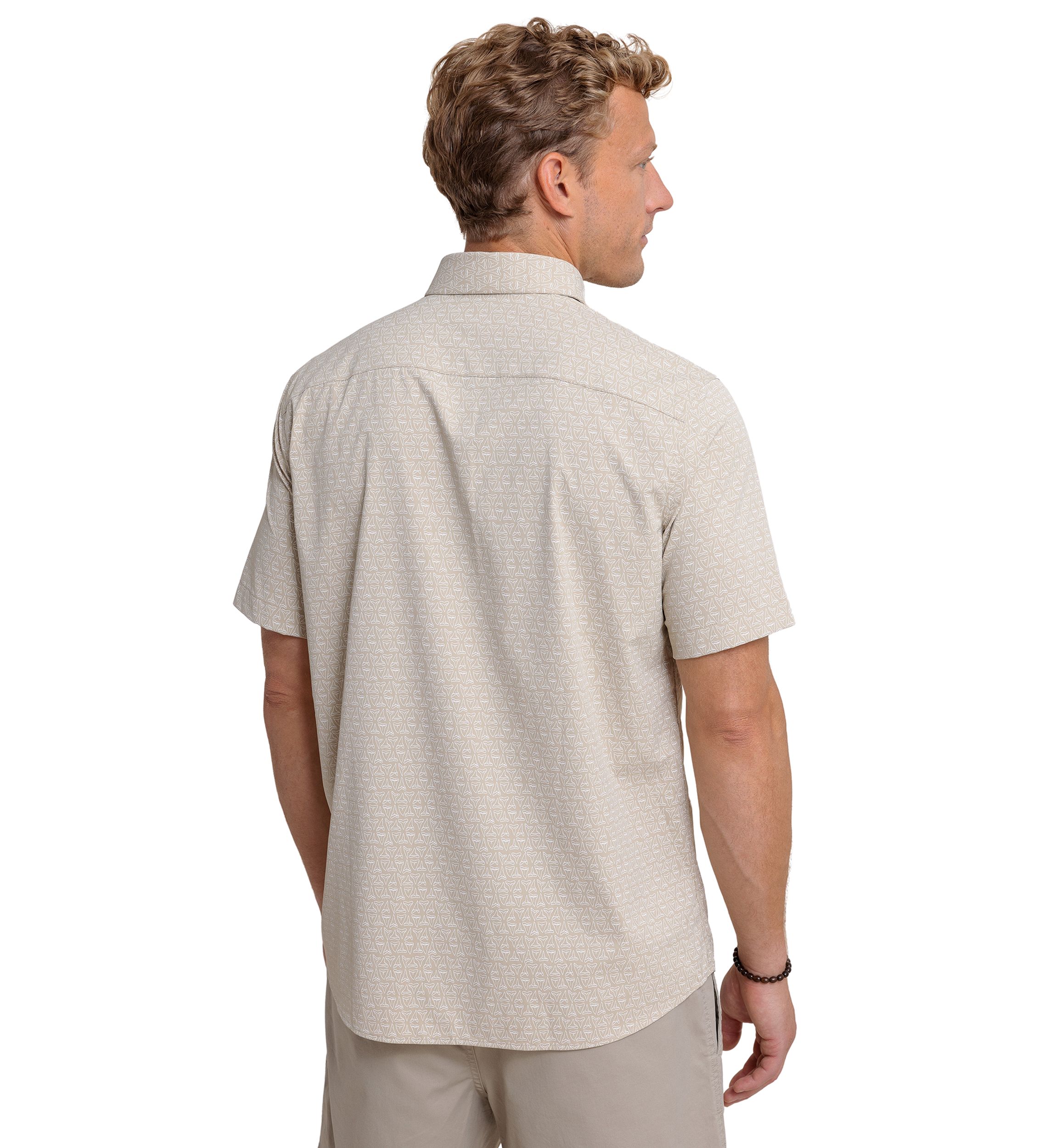 Printed Button Up Shirt 