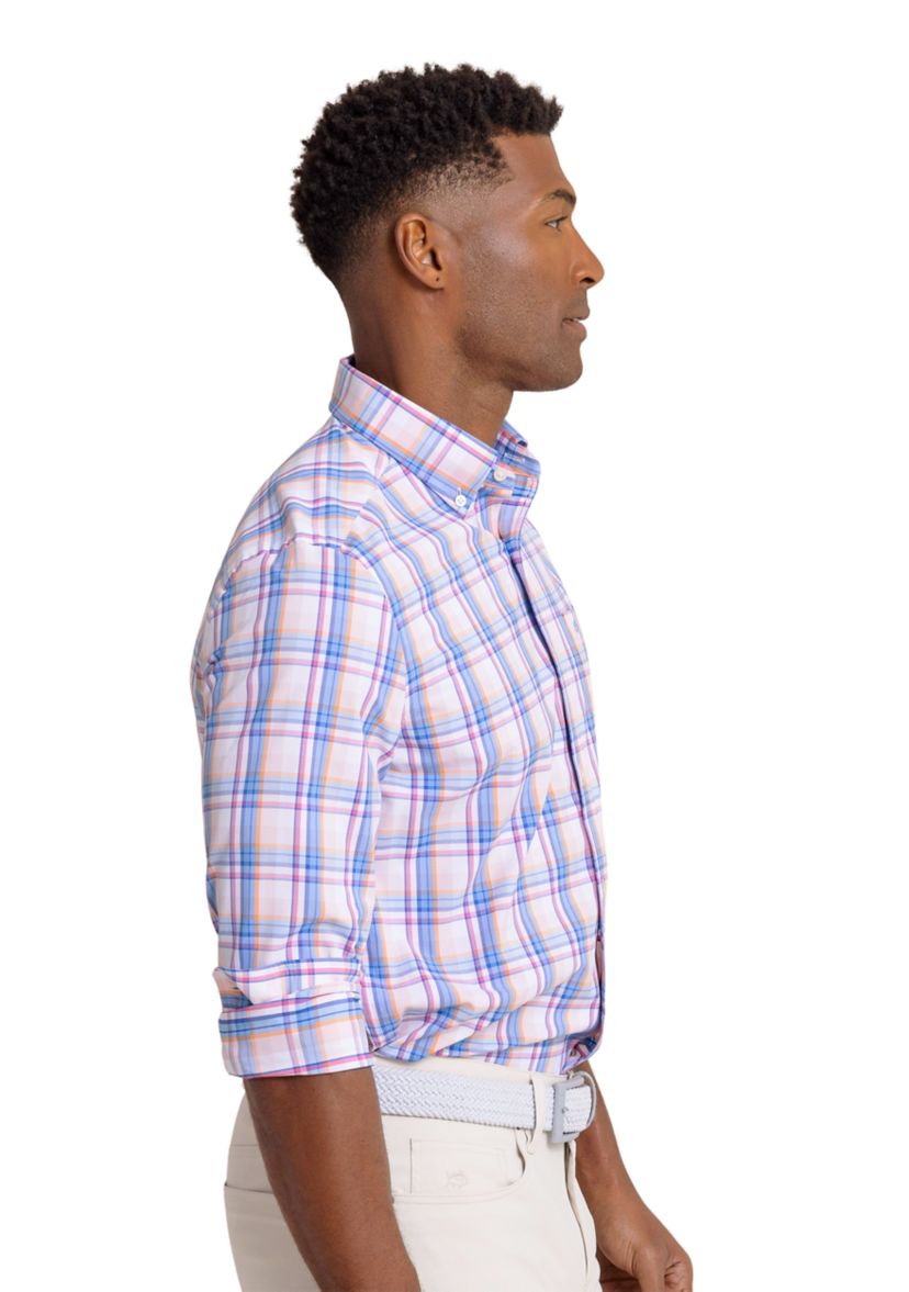 Mens Gaspee Plaid Intercoastal Sport Shirt