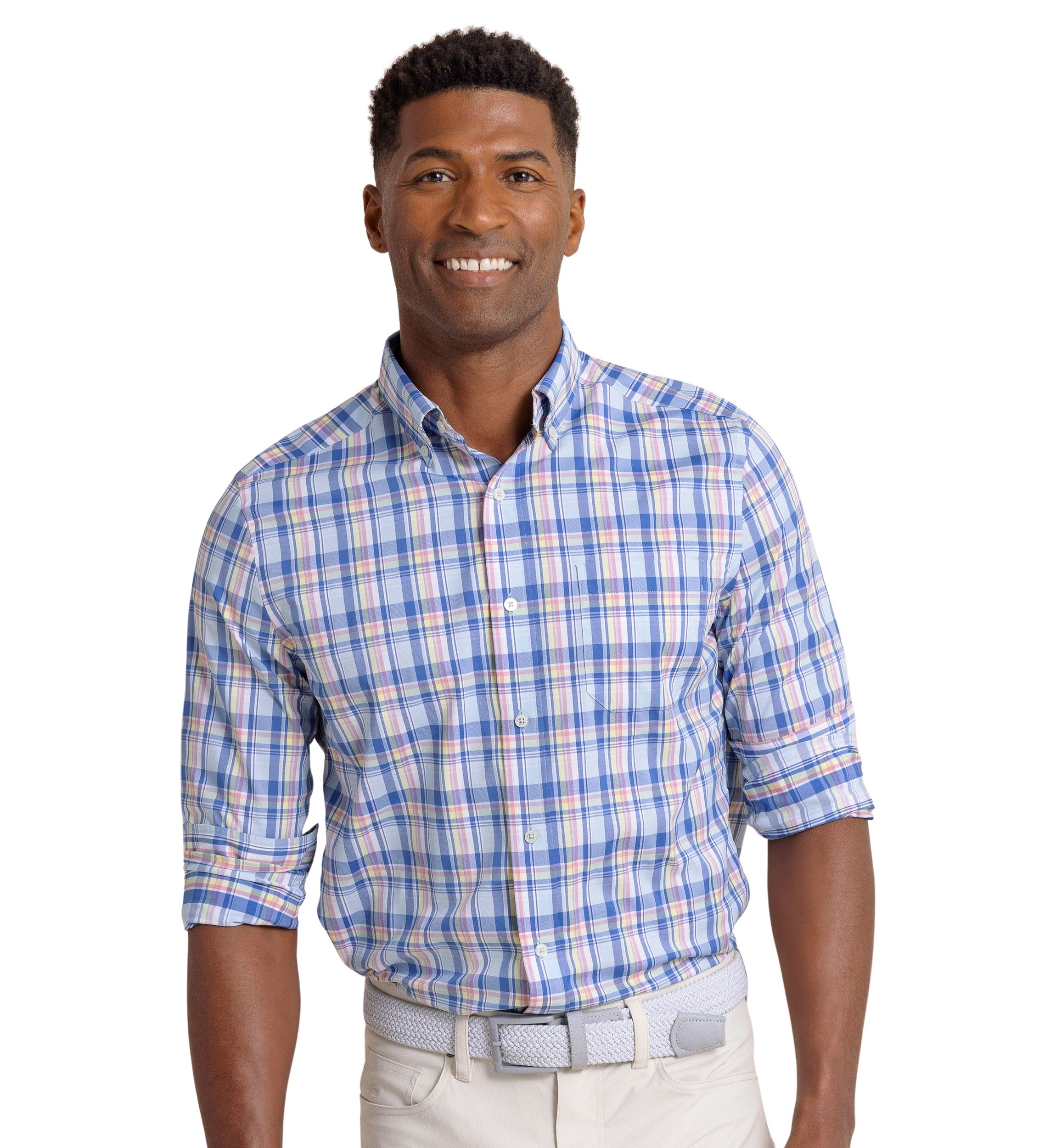 Mens Charleston Brrr Intercoastal Button Down Shirt
