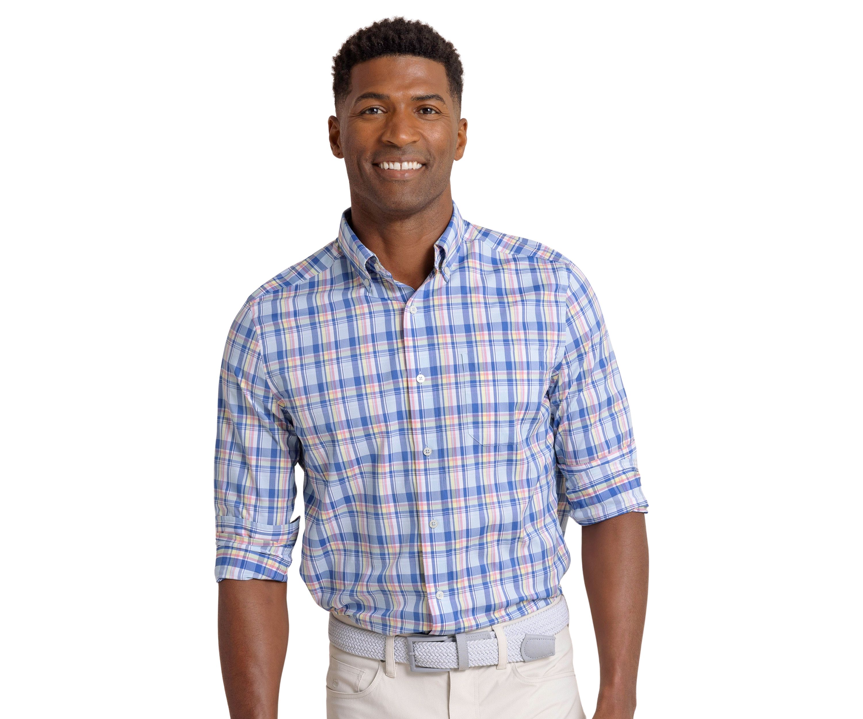 Mens Charleston Brrr Intercoastal Button Down Shirt